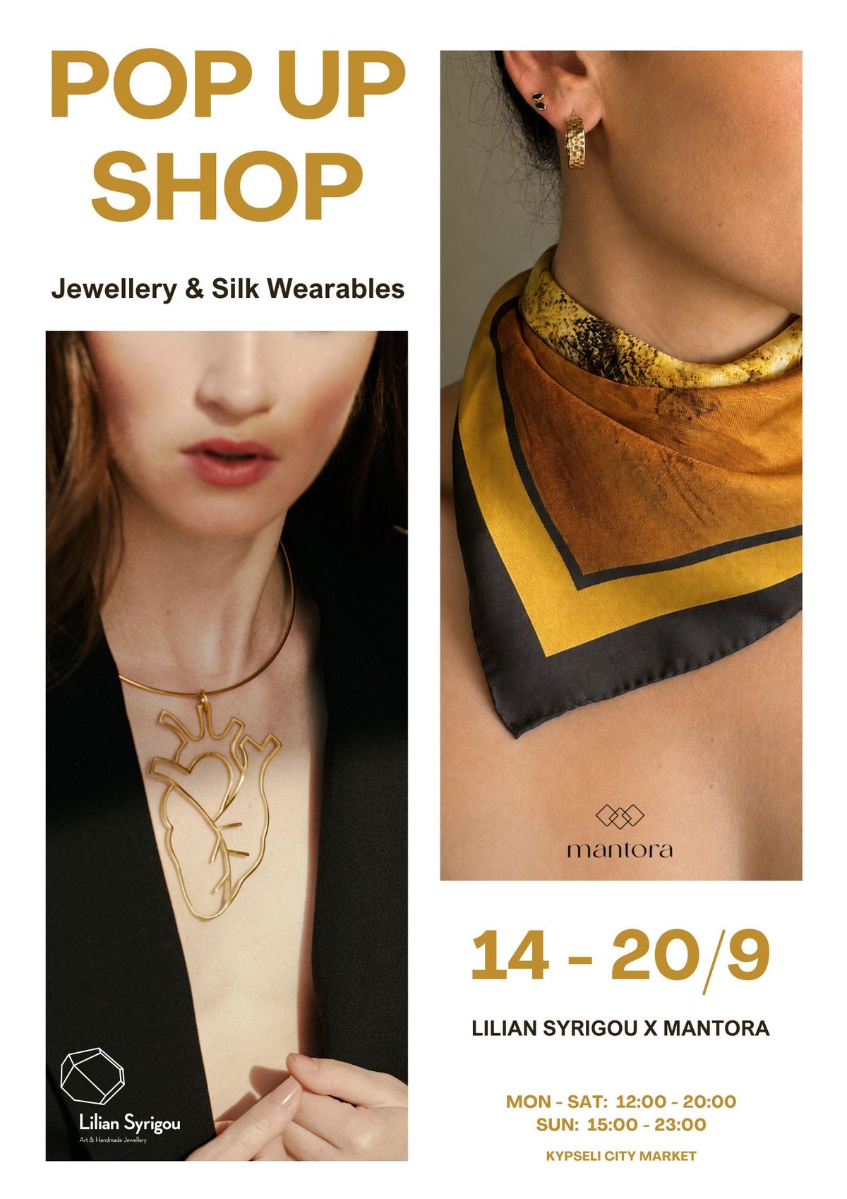 Pop-Up Shop / Jewellery & Silk Wearables