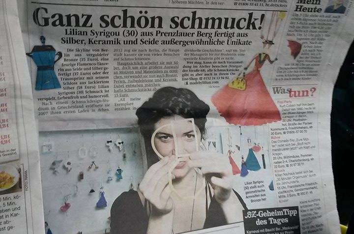 Unikate Schmuck - Interview at B.Z. - Berlin