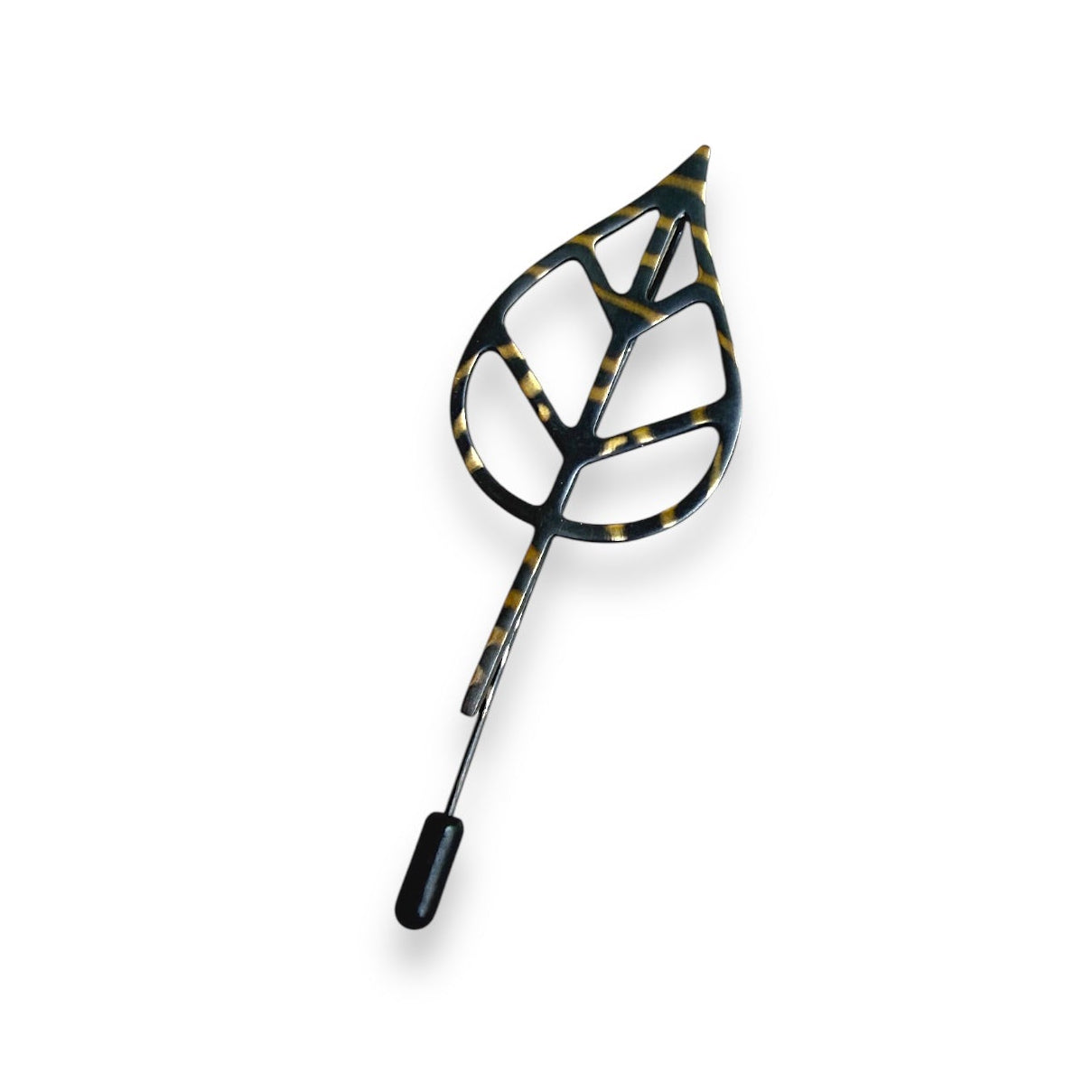 Ohrringe aus Buchenblatt (Enface-Version)