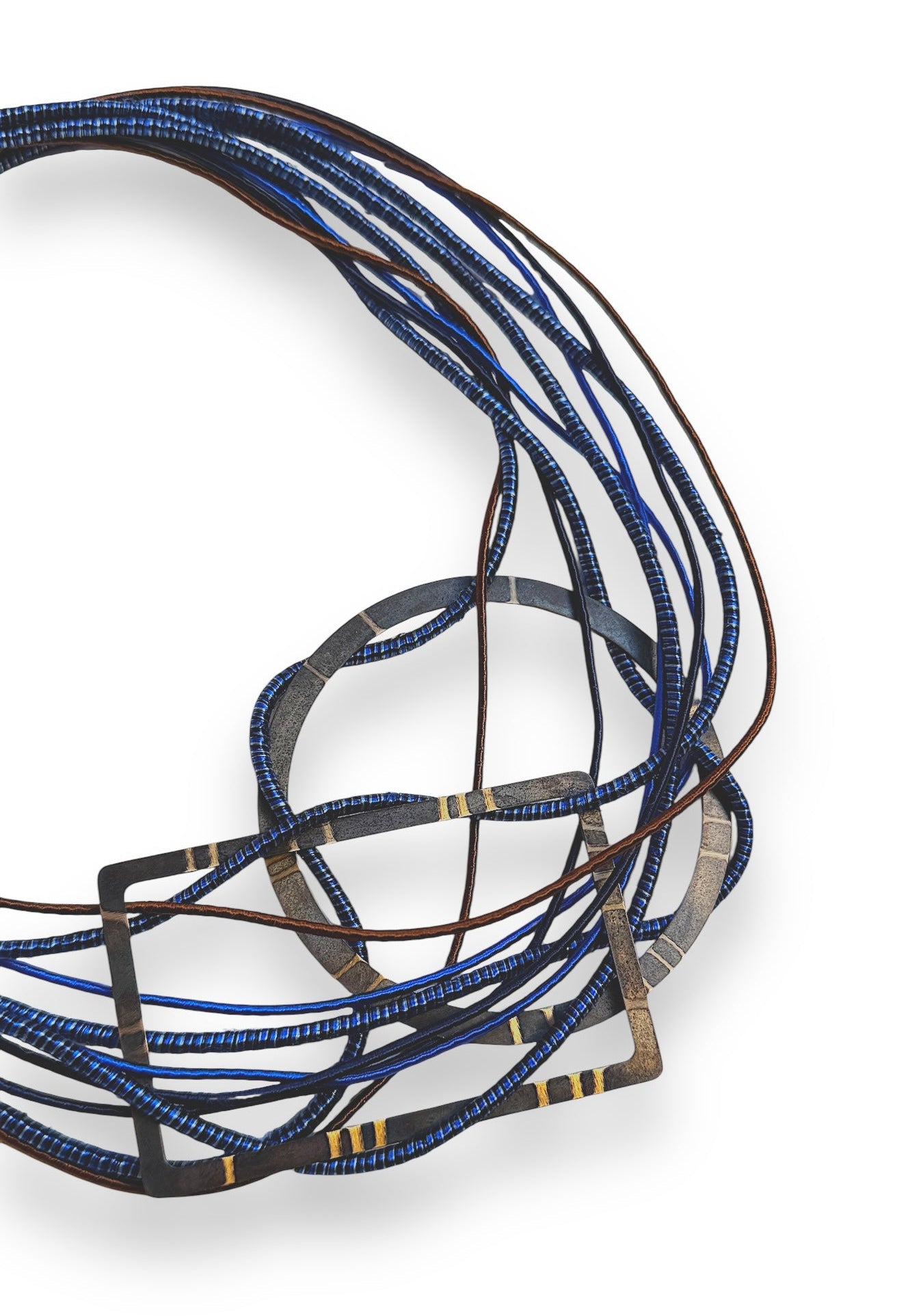 Deep Blue Majesty Bib Necklace