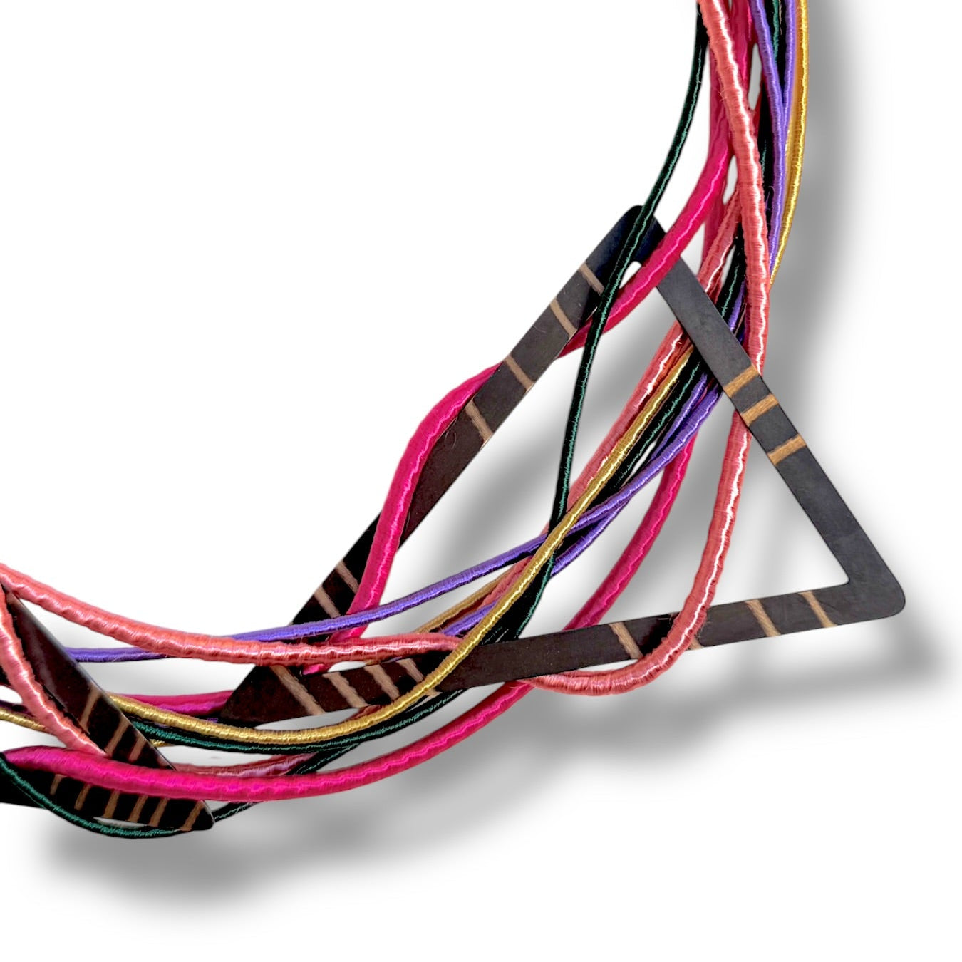 Pink Blossom Bib Necklace