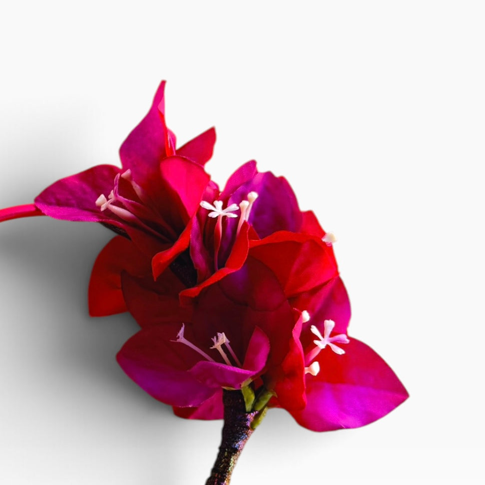 Asymmetrical floral headband
