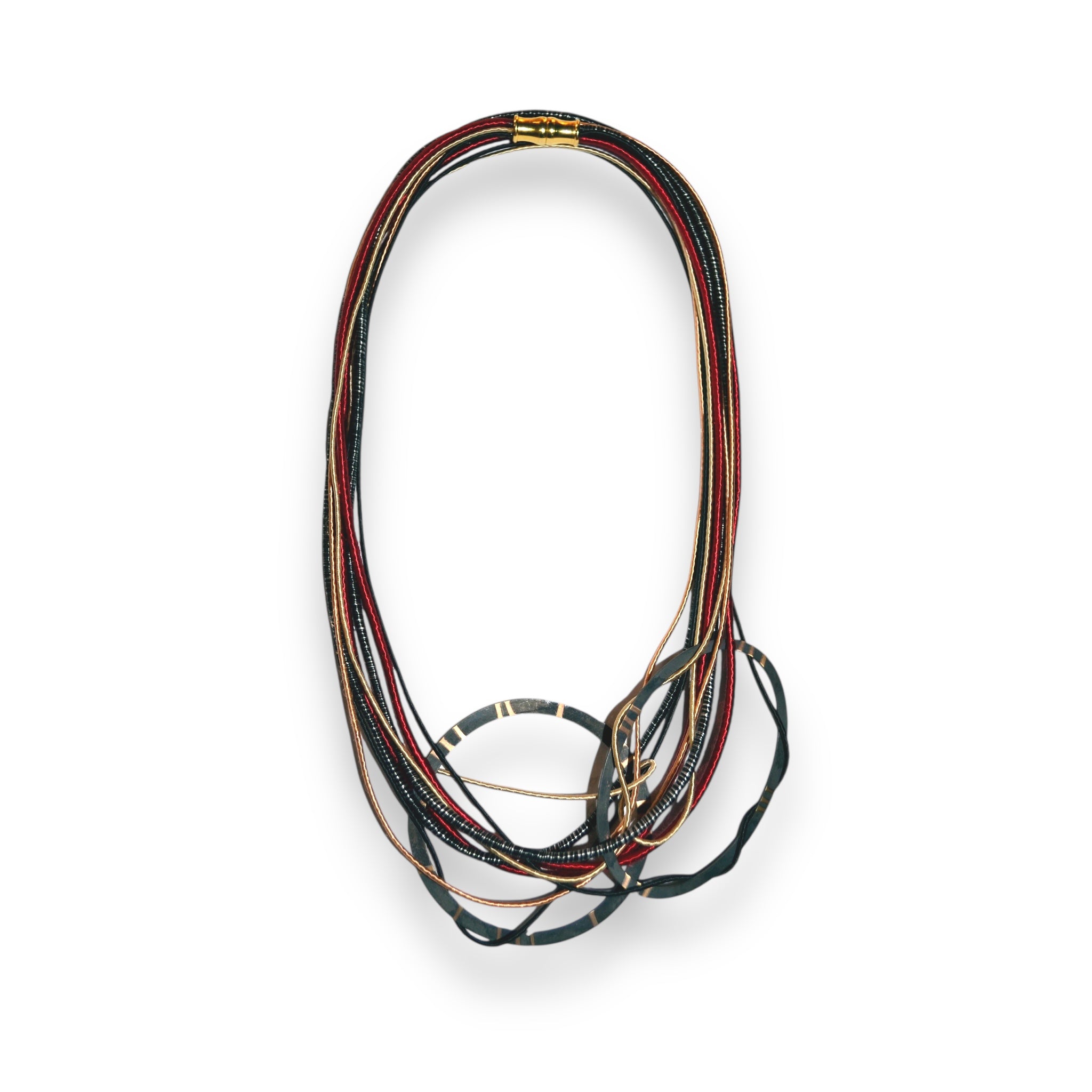 Double Bib Necklace on a white background