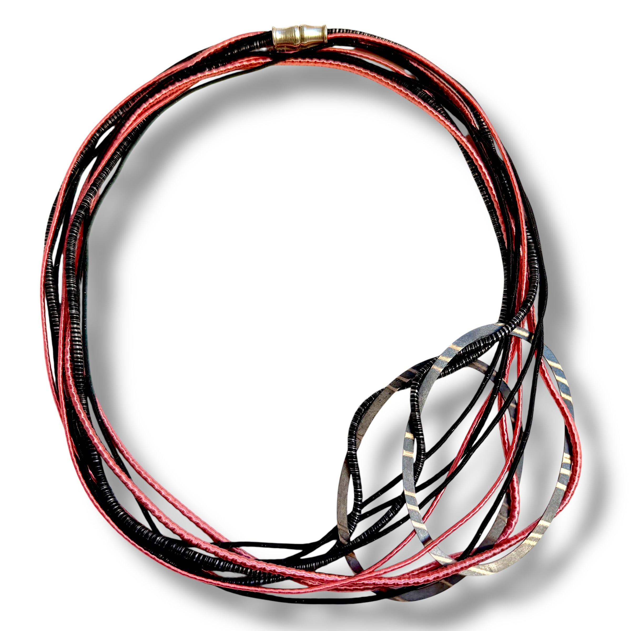 Pink Double Bib Necklace