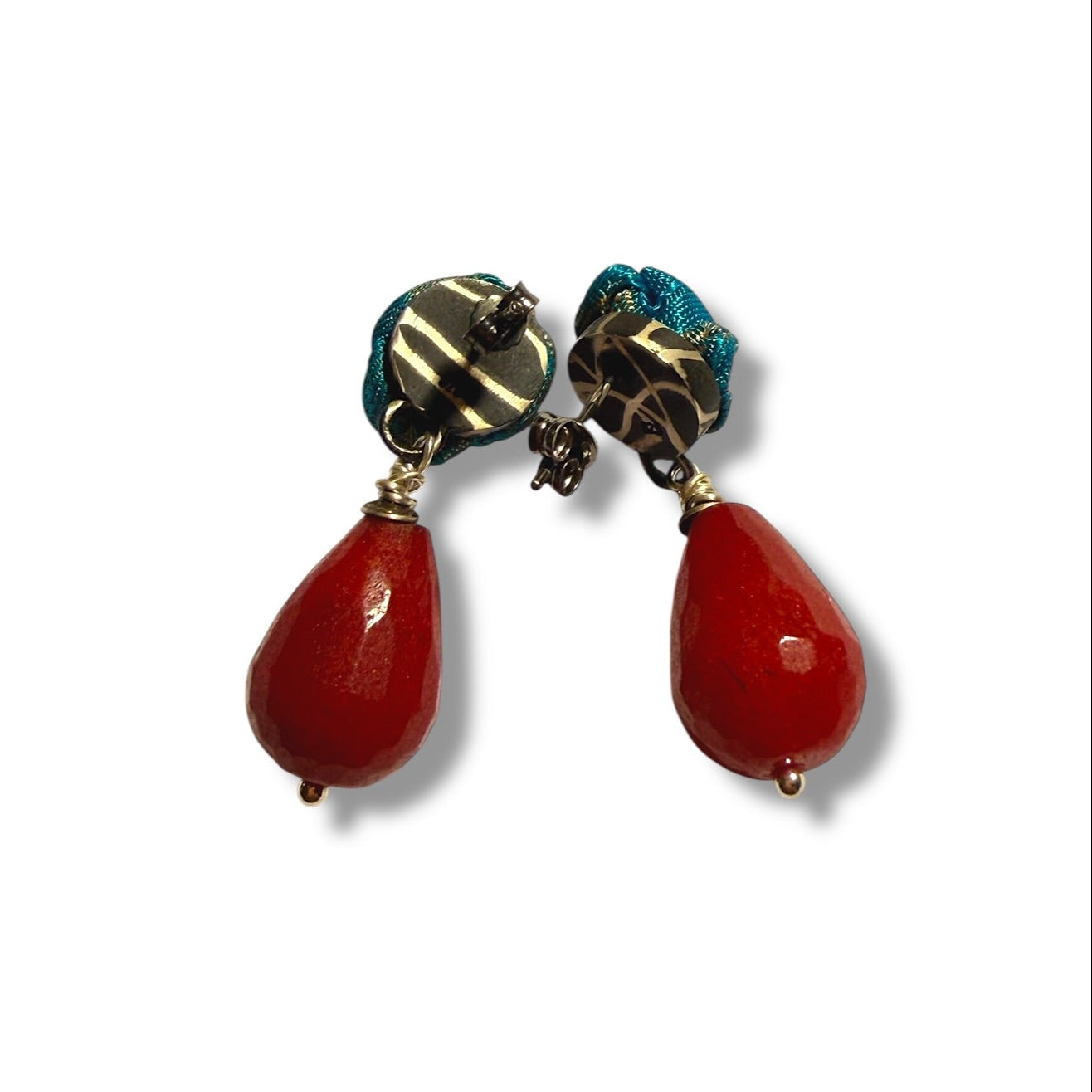 Blue Bloom Drop Earrings