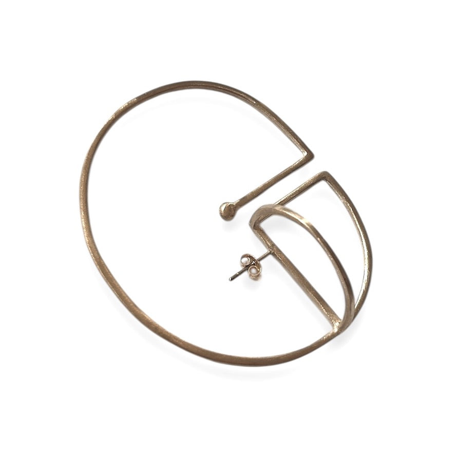 Eye Ear Cuff Einzelohrring Messing