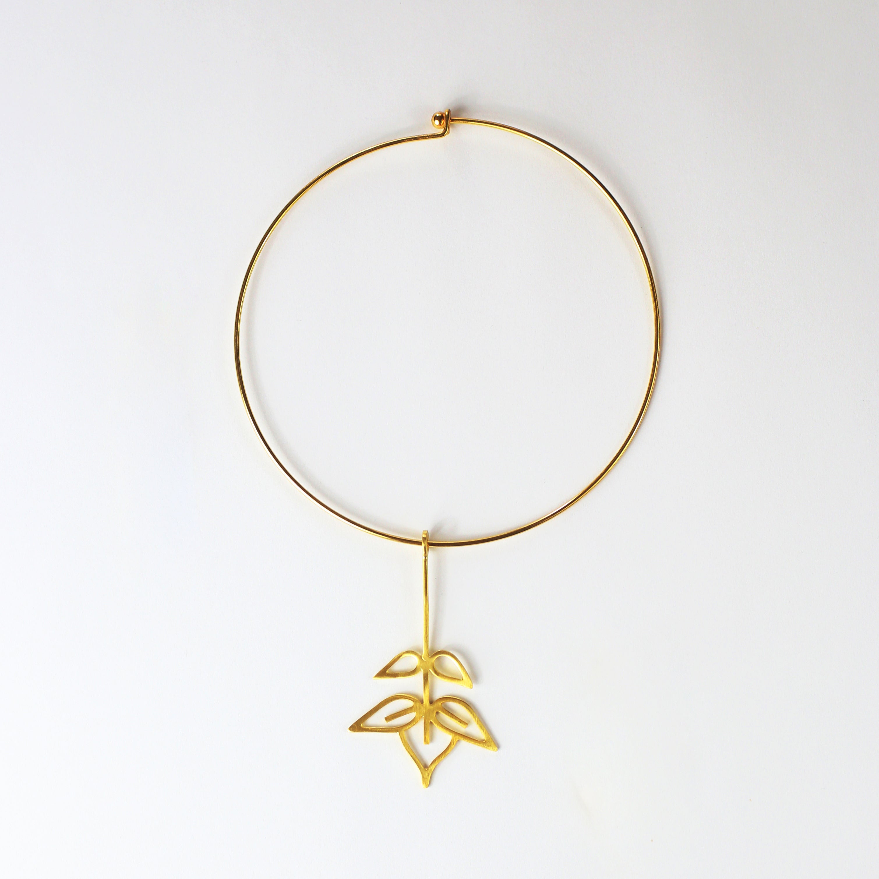 Ash tree collar necklace
