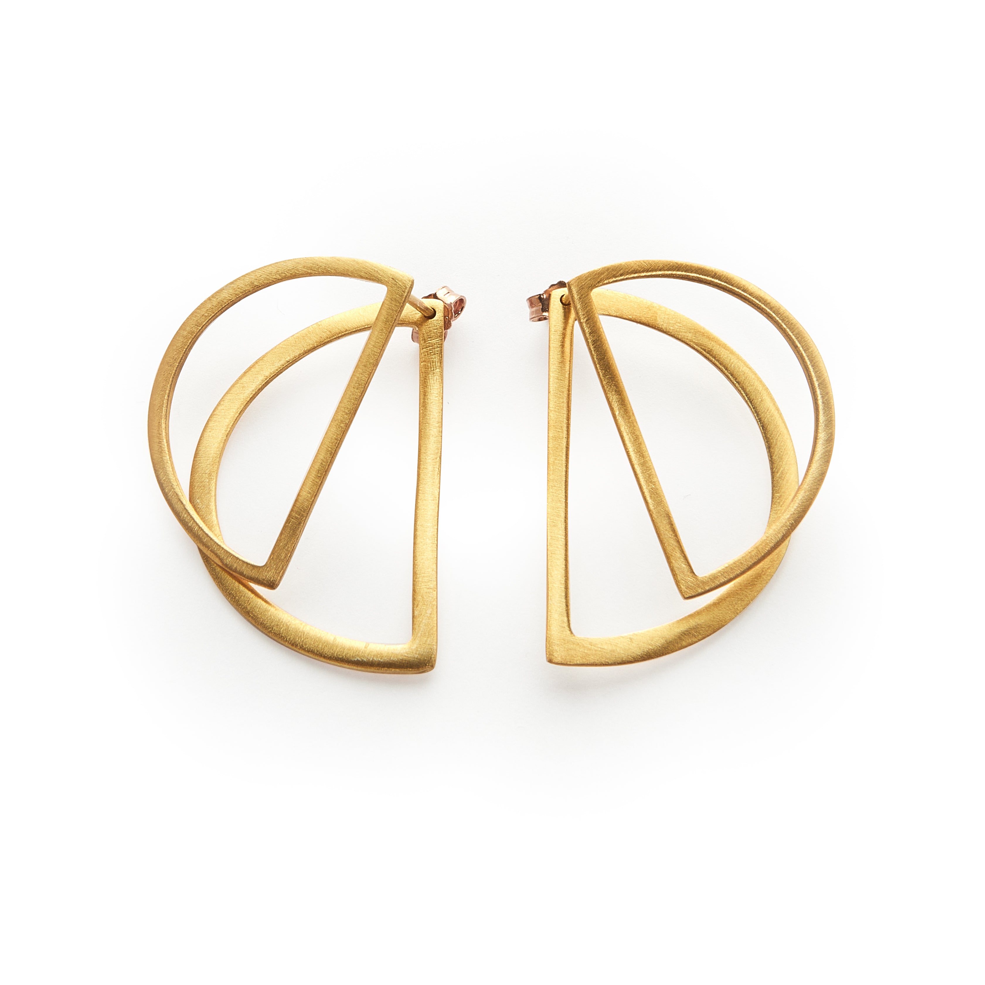 Half Moon Ear Jacket Earrings