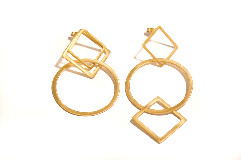 Changeable Ear Jacket Earrings