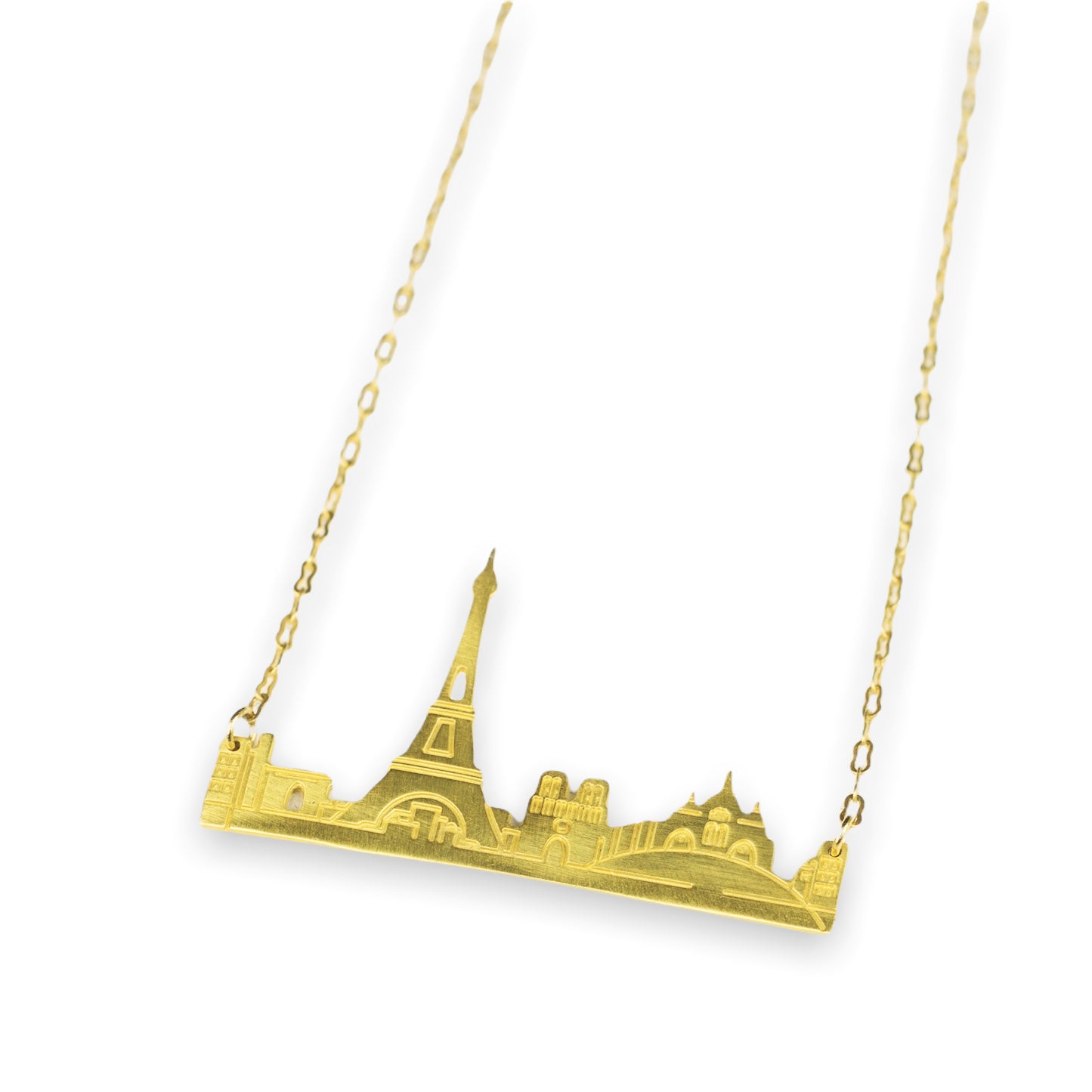 Paris Skyline Chain Necklace L