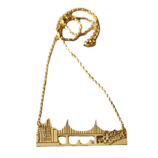 San Francisco Skyline chain necklace