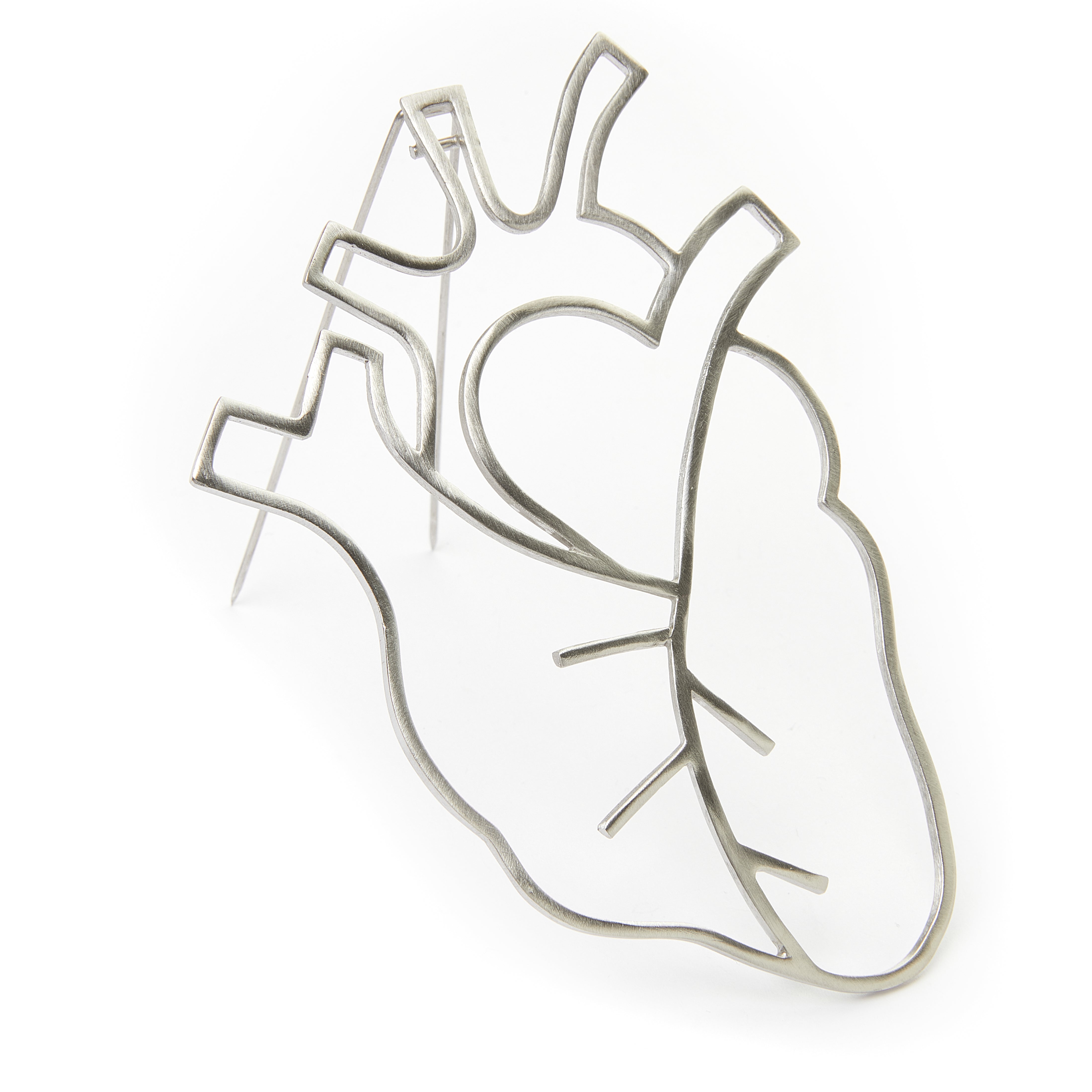 Anatomical Heart Brooch