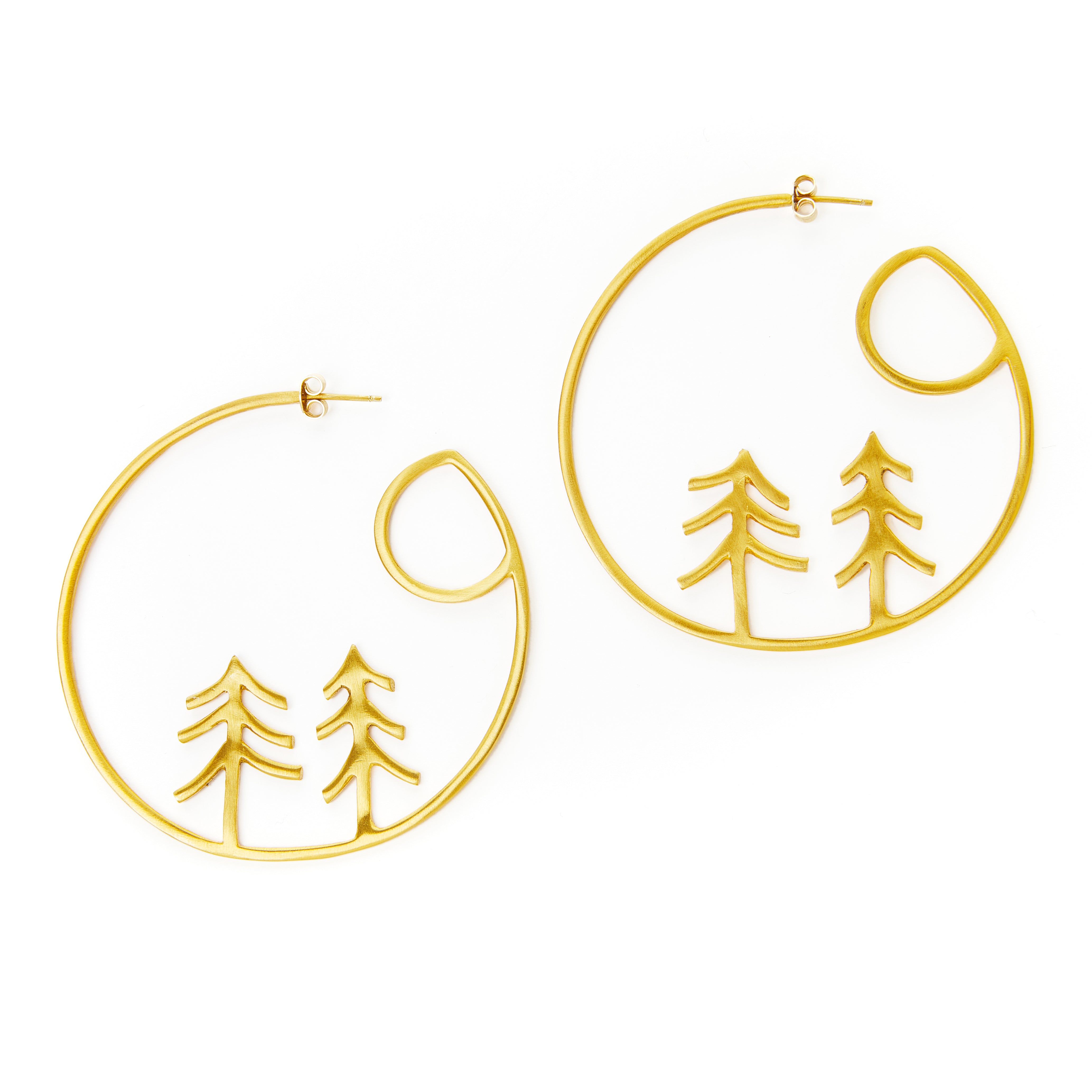 Winter Hoop Earrings