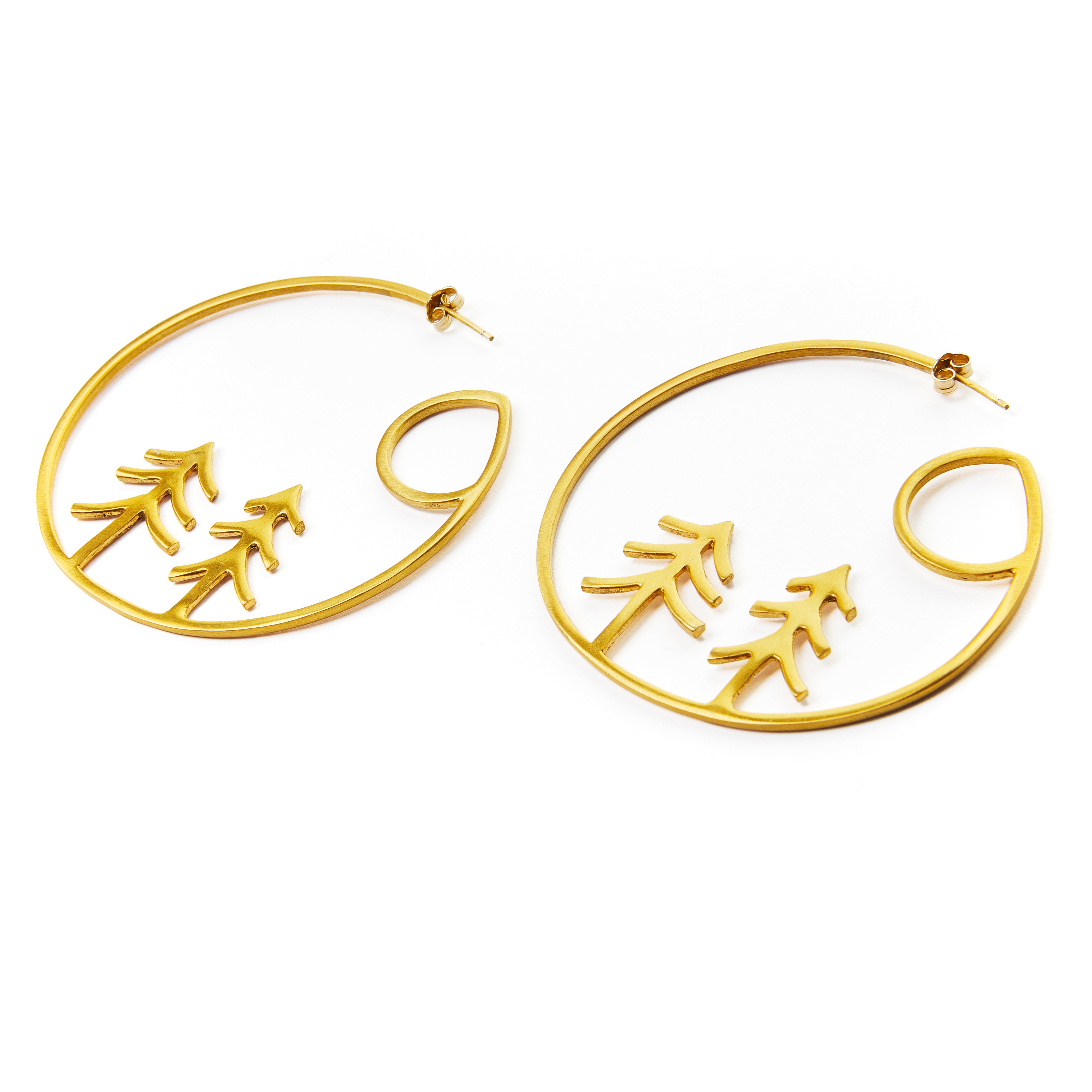 Winter Hoop Earrings