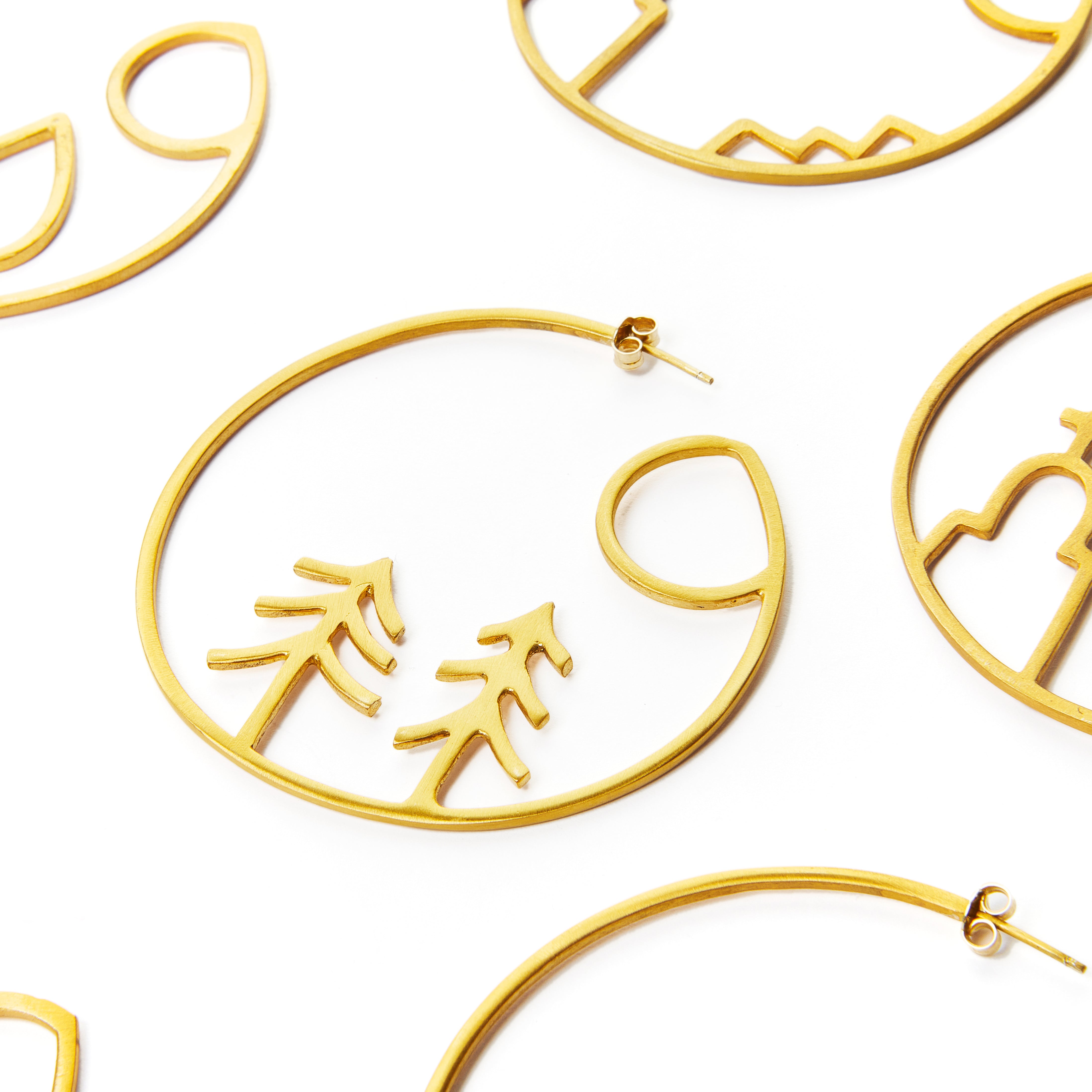 Winter Hoop Earrings