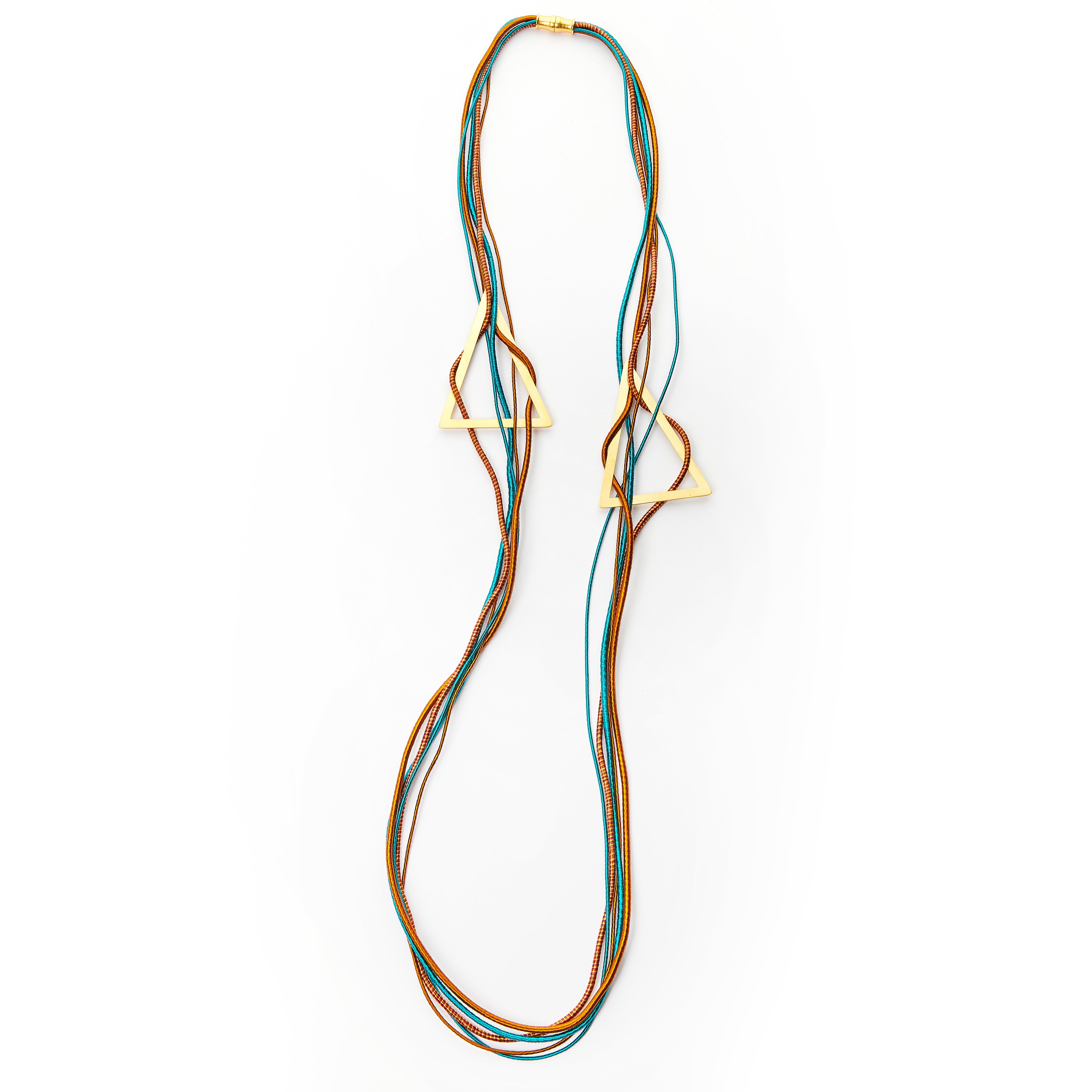 Dreieckige Doppellätzchen-Halskette