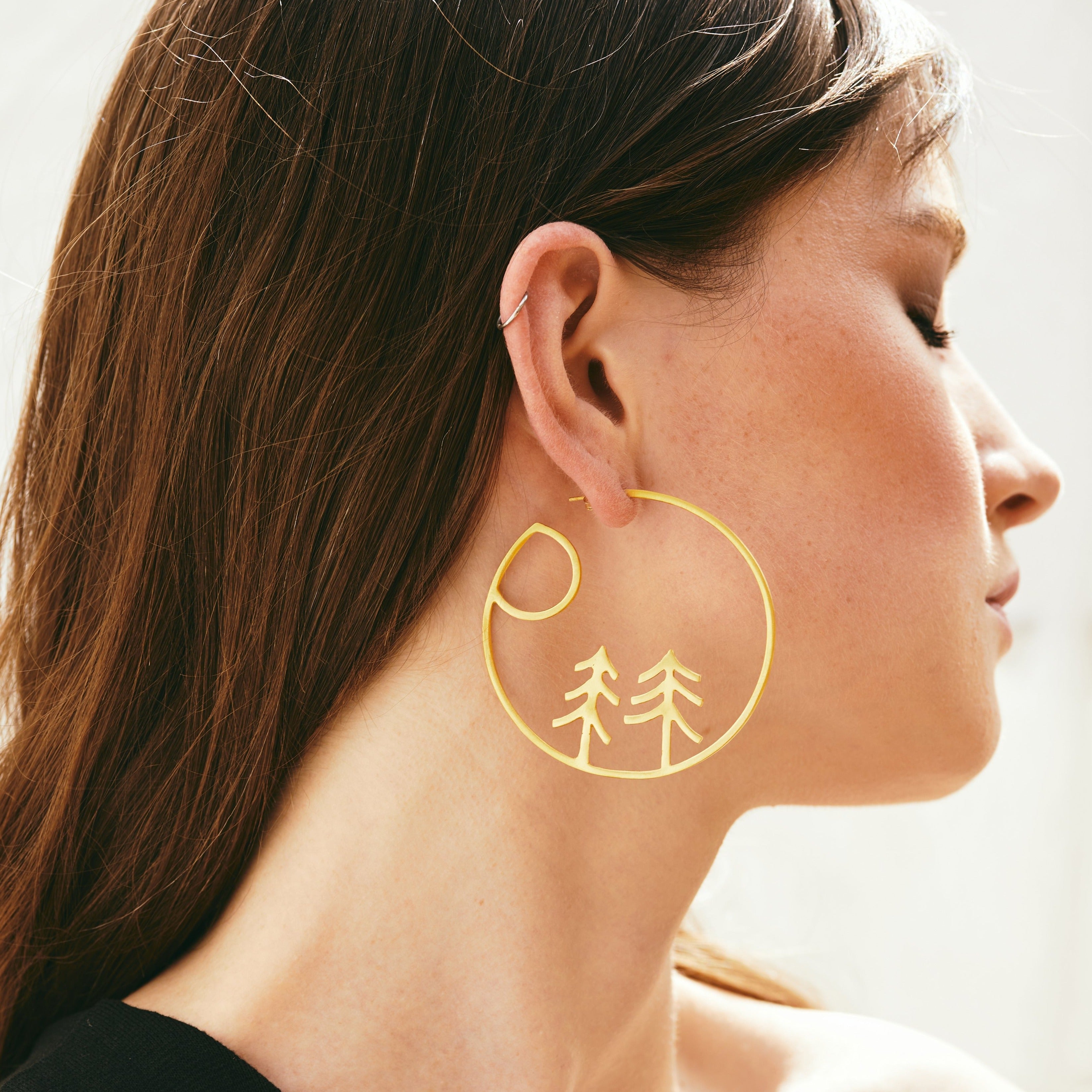 Winter Hoop Earrings
