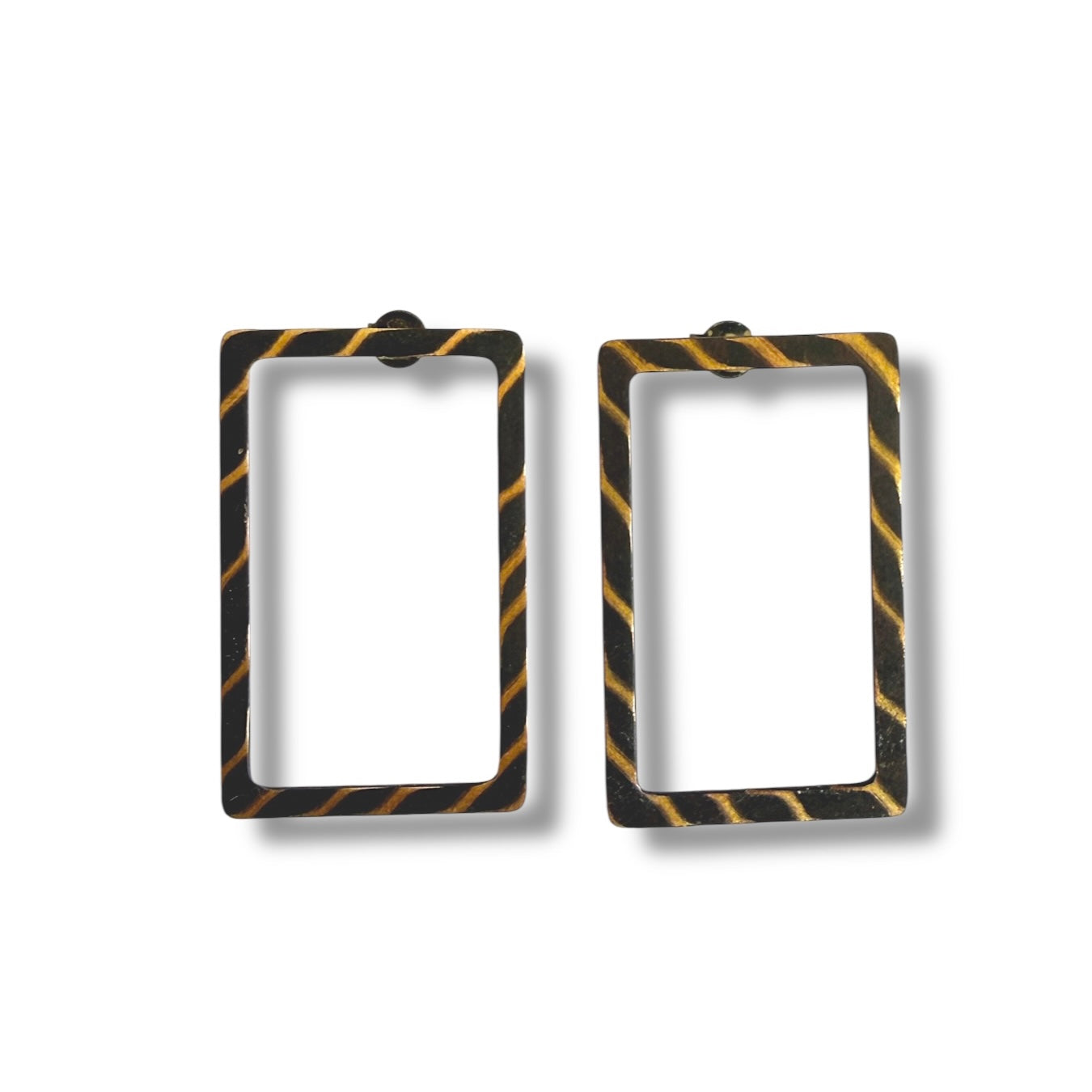 Geometric stud earrings (Rectangles)