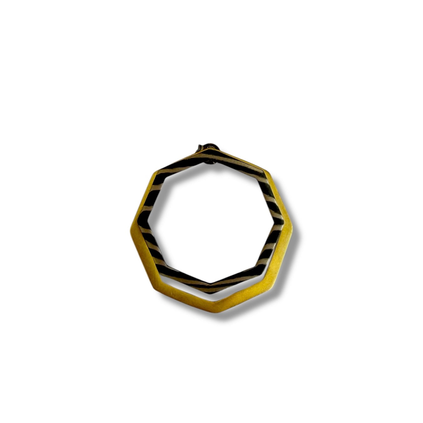 Single Polygon ear jacket earring