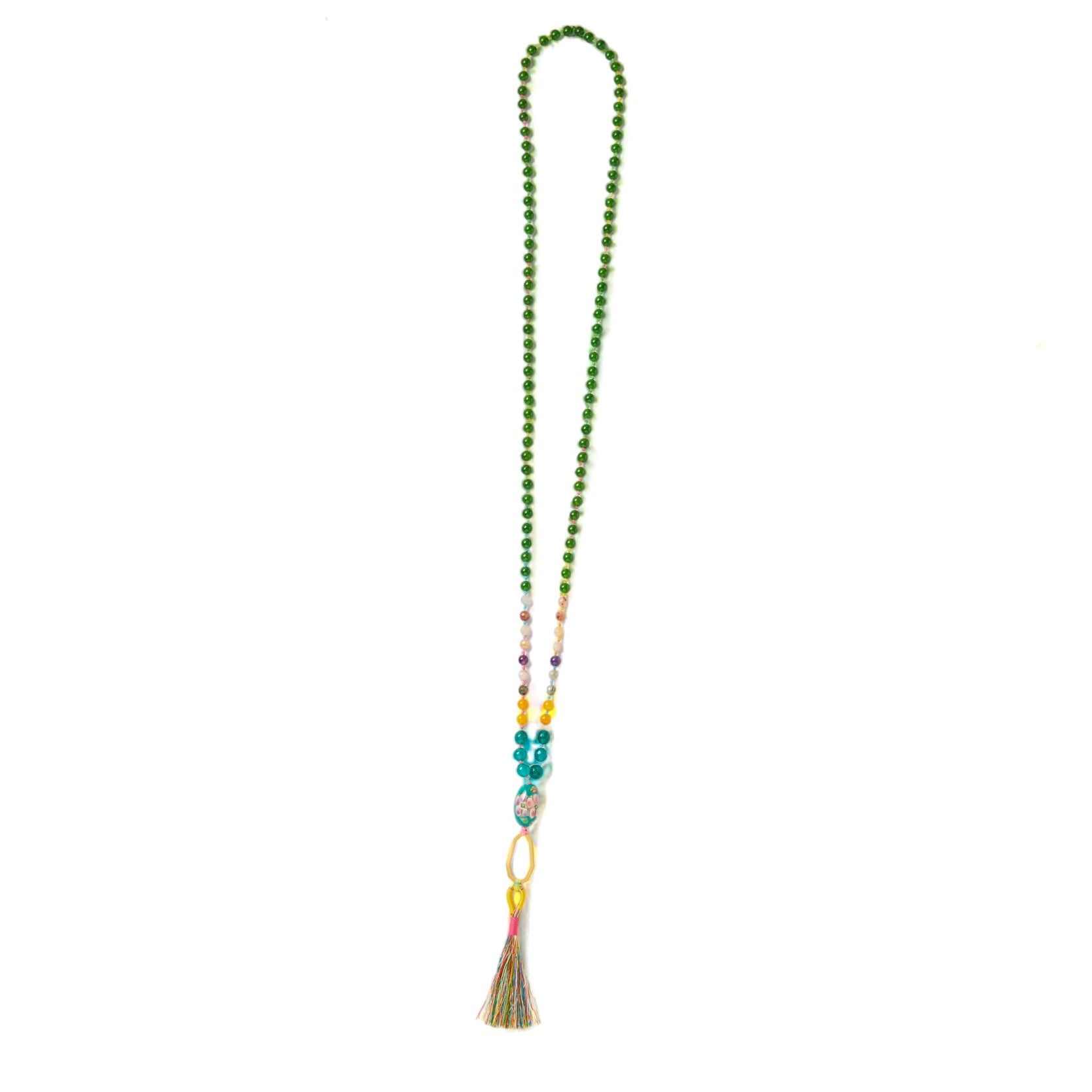 Green Bliss Mala Necklace