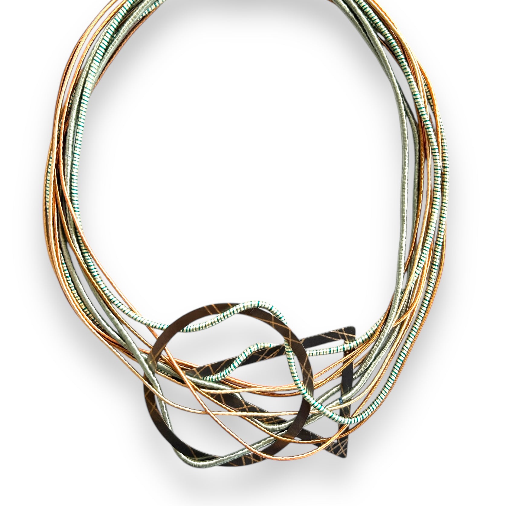 Mint Glow Bib Necklace