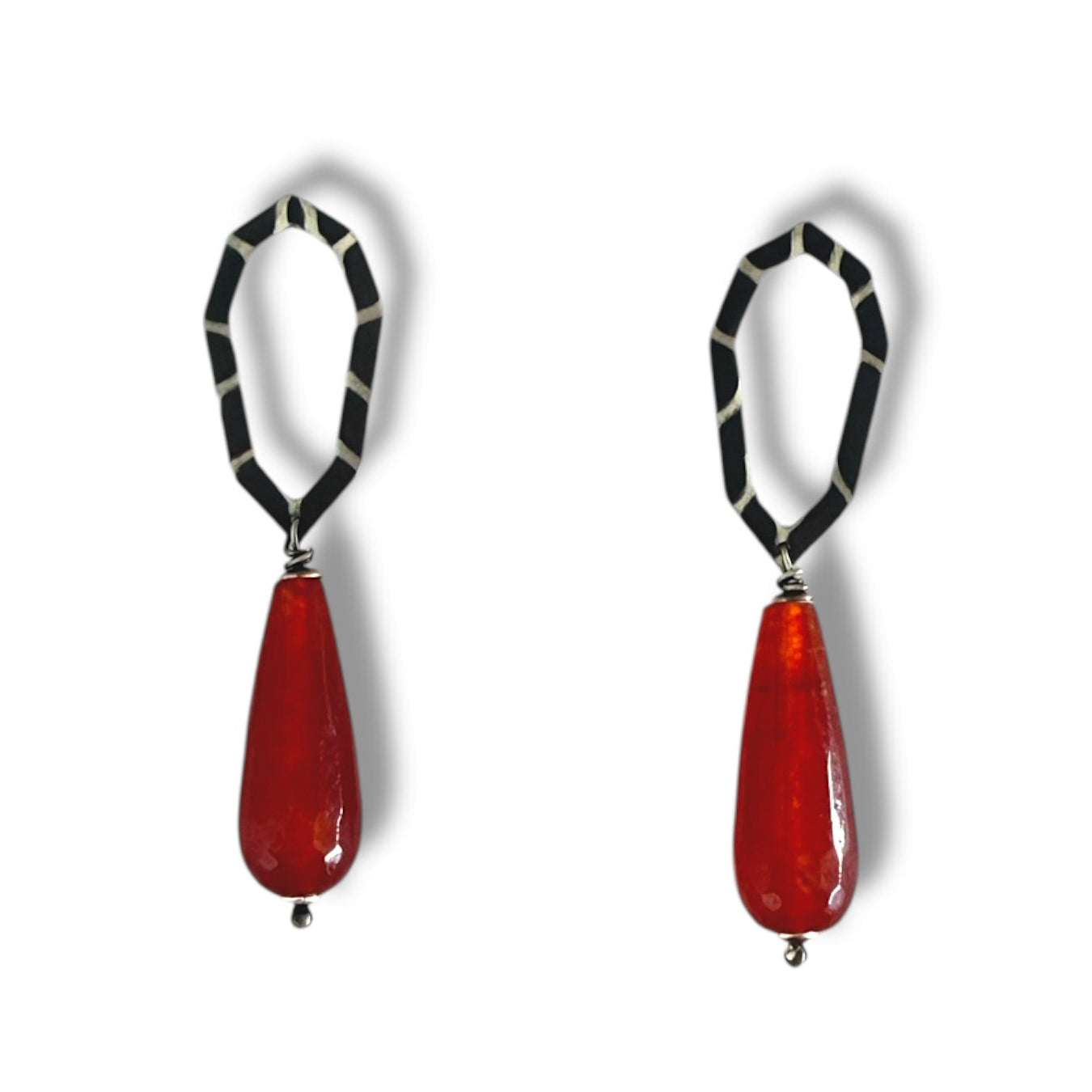 Amber Glow Drop Earrings