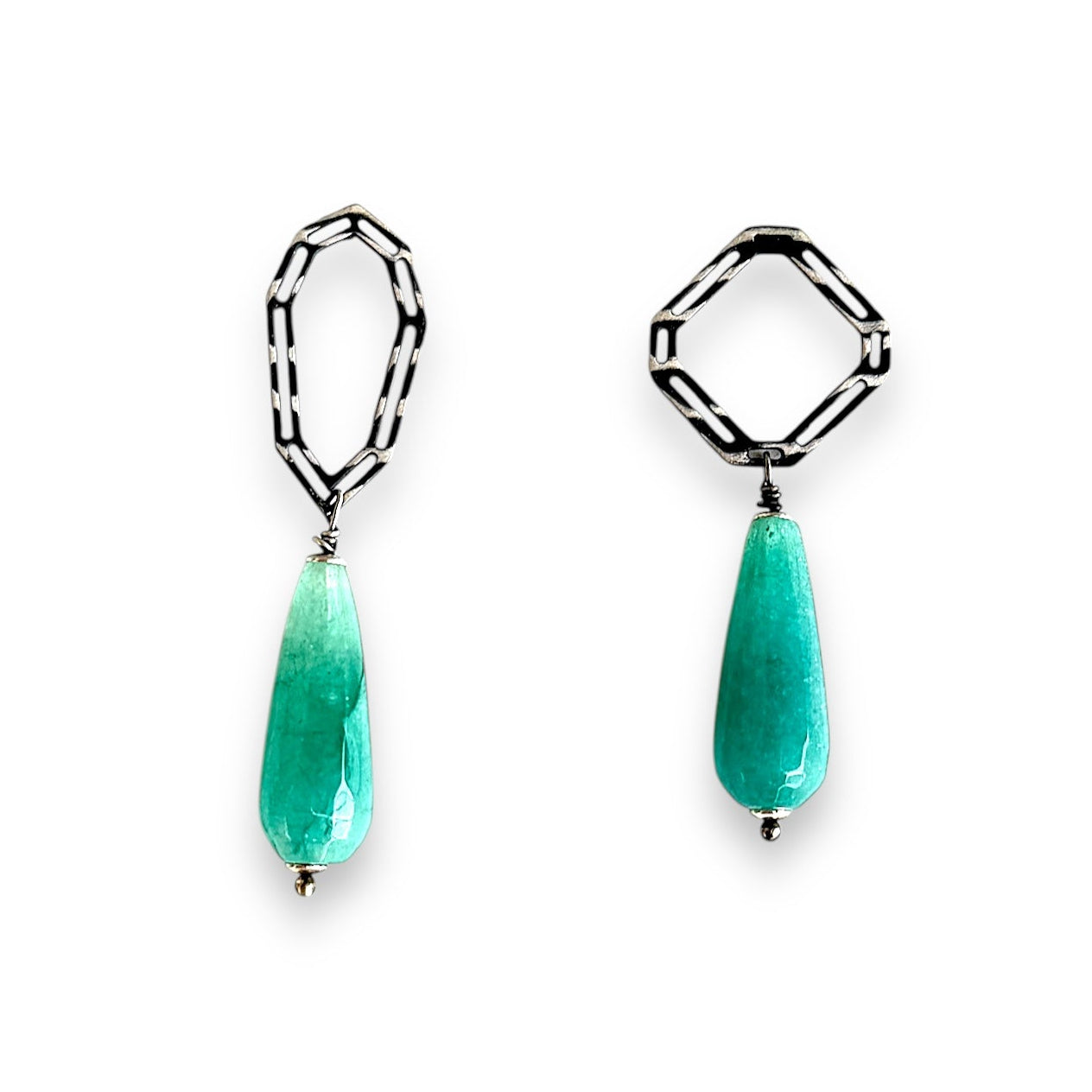 Aqua Drop Earrings