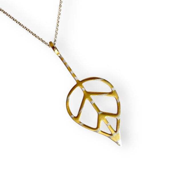 Beech Leaf Chain Necklace
