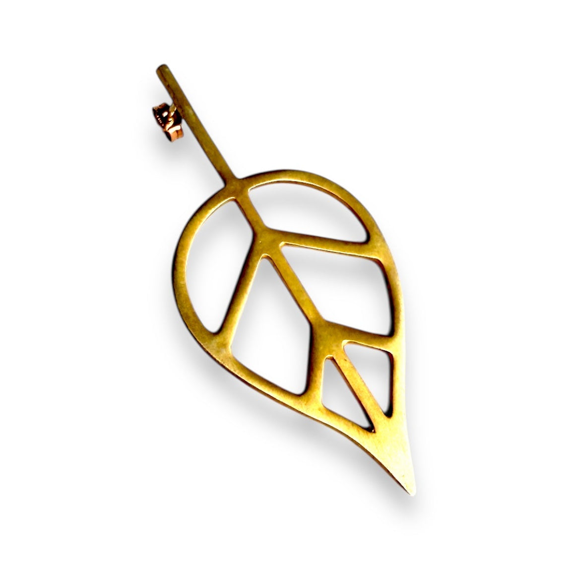 Ohrringe aus Buchenblatt (Enface-Version)