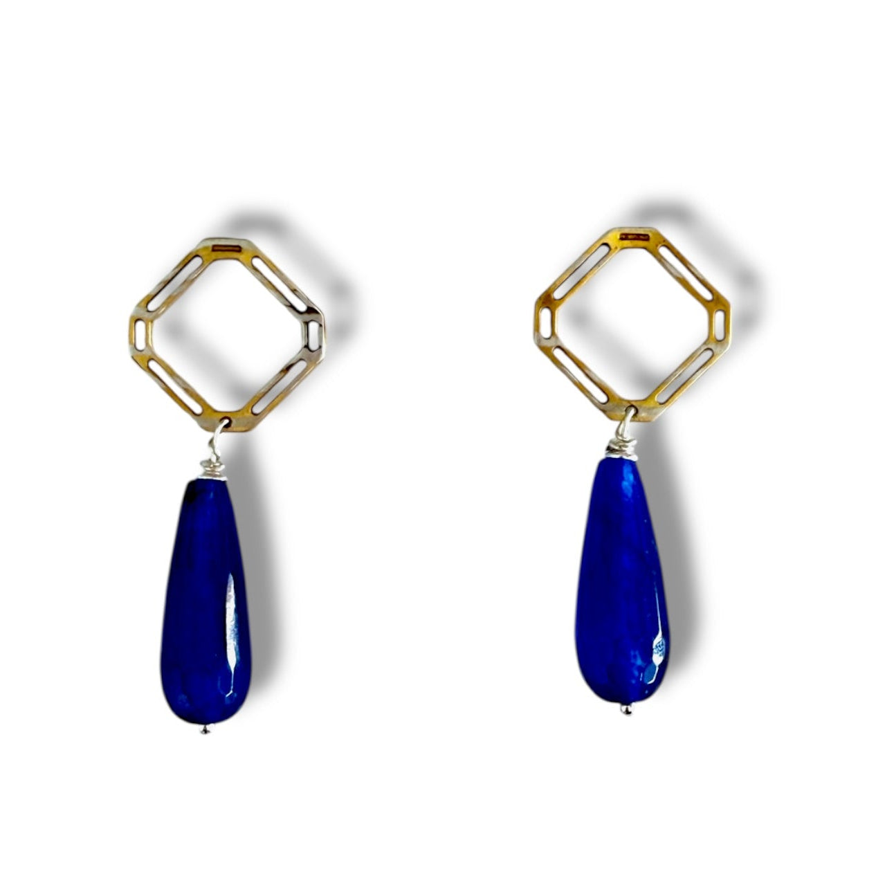 Midnight Blue Drop Earrings