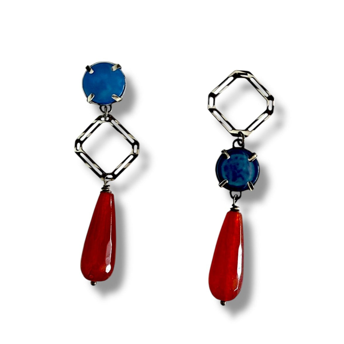 Ocean flame earrings