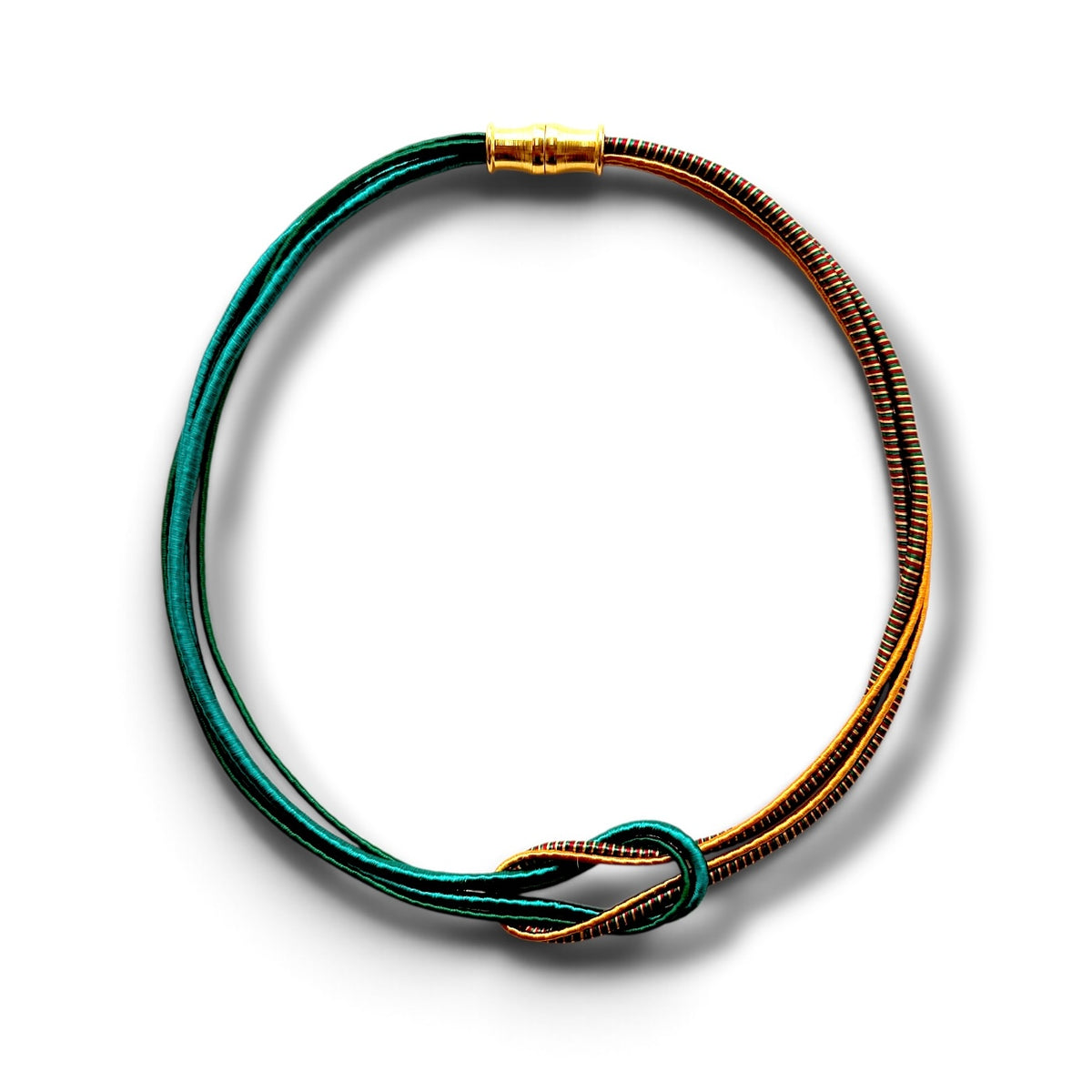 Emerald Knot Bib Necklace