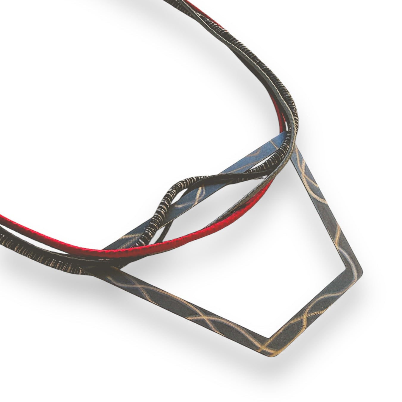 Red wine Bib Necklace