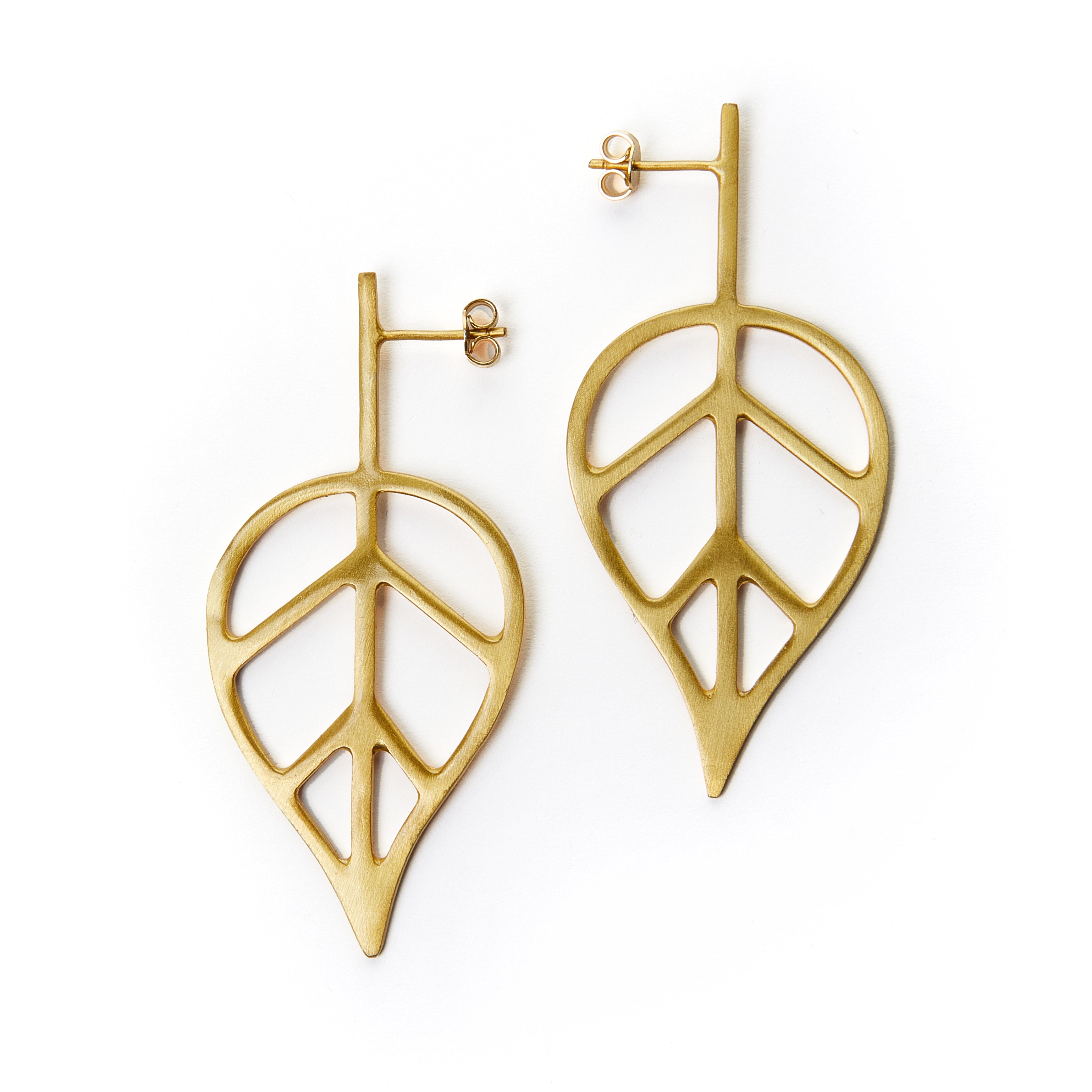 Beech Leaf earrings 1