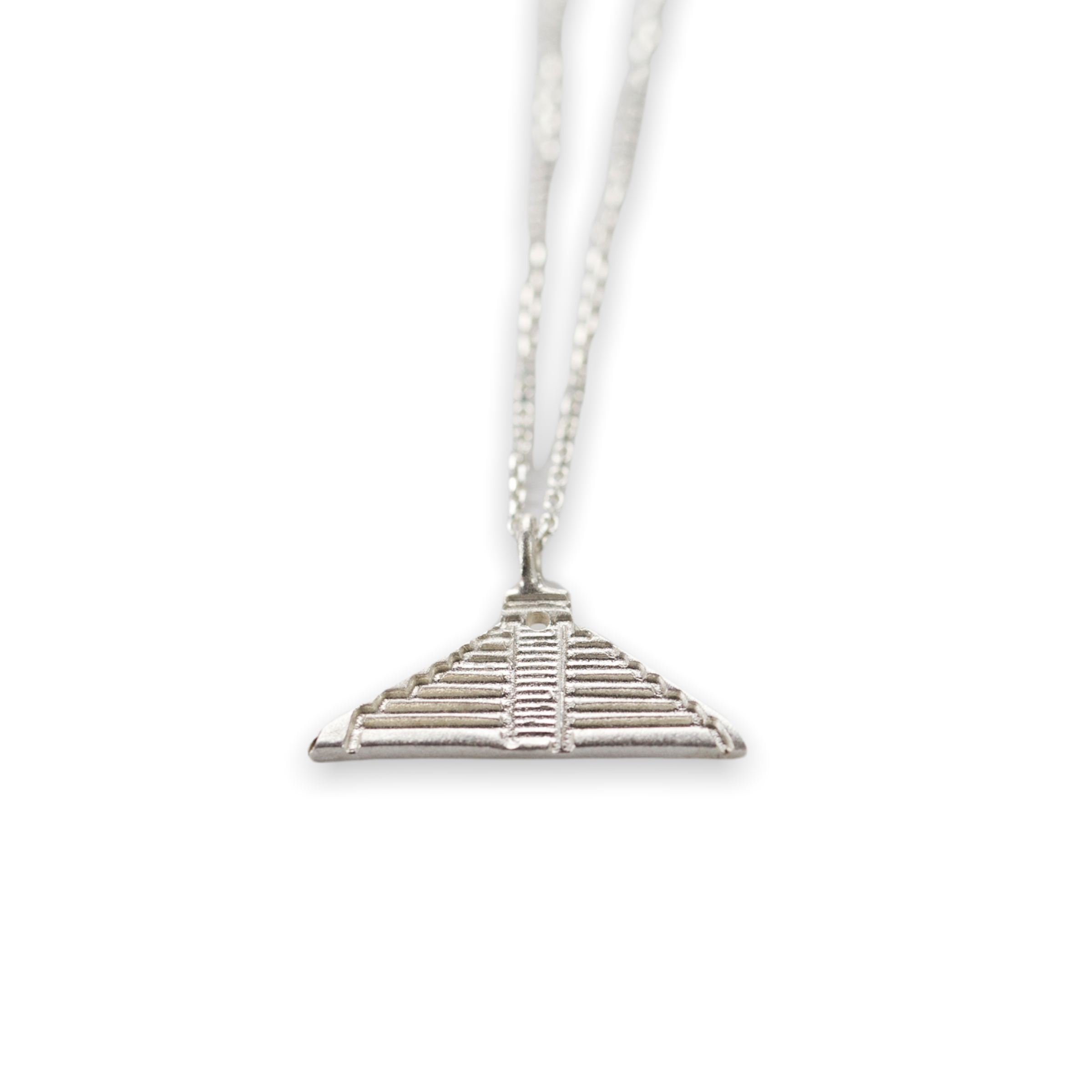 Mexico Moon Pyramid Charm Necklace