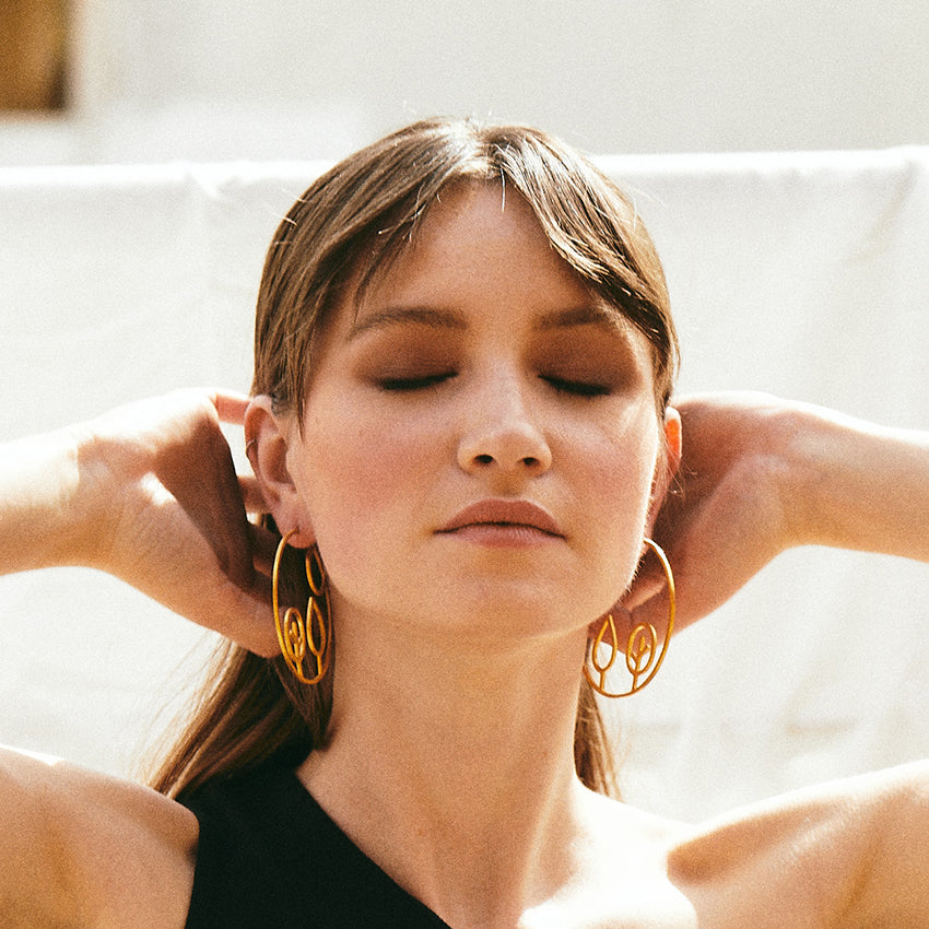 Autumn Hoop Earrings