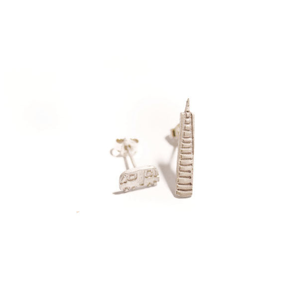 Transamerica  & Cable Car stud earrings