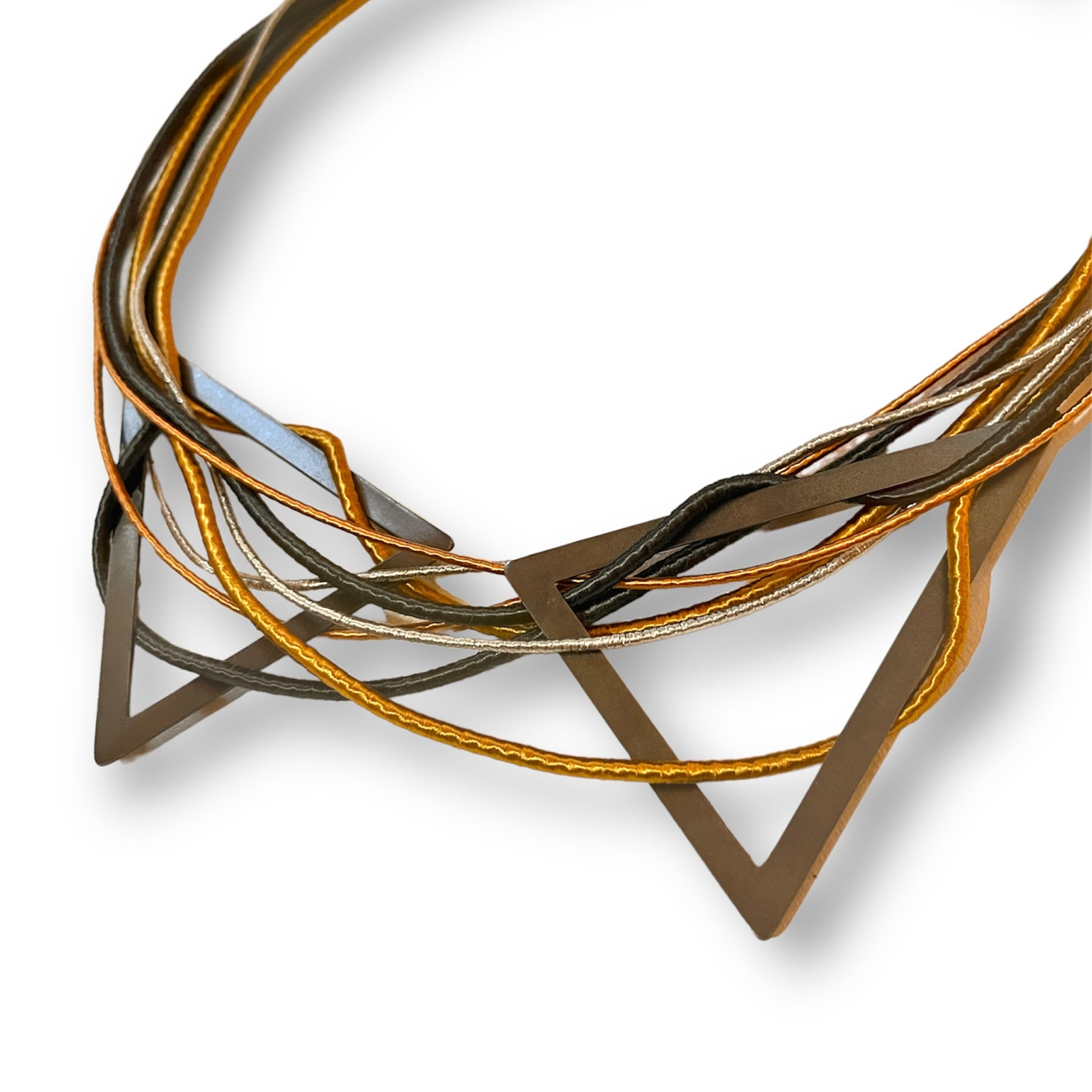 Triangle Double Bib Necklace