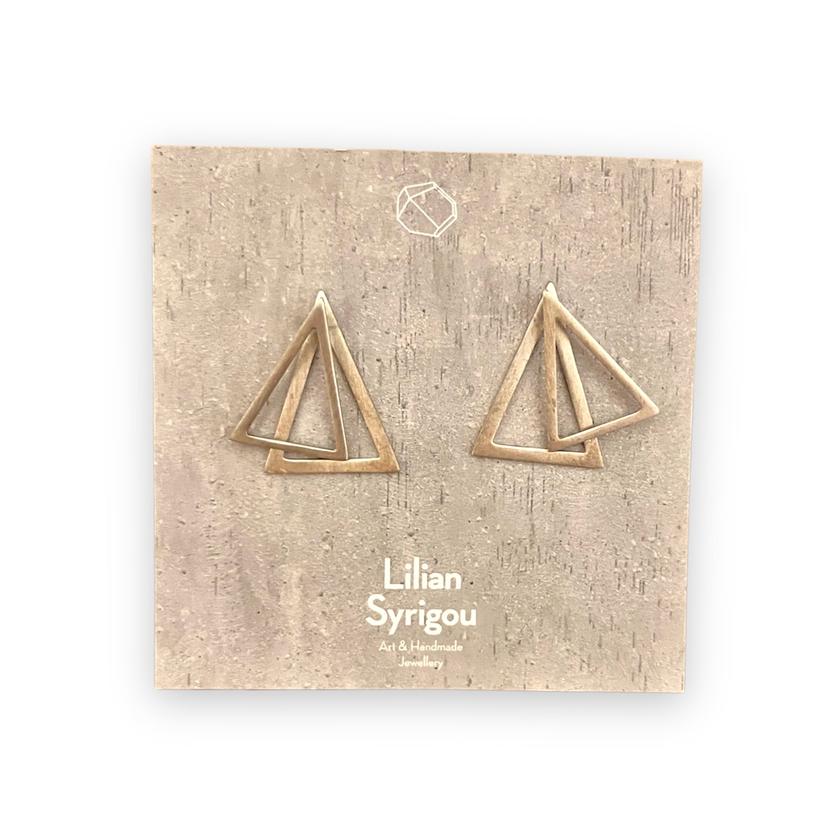 Straight Triangle Ear Jacket Earrings