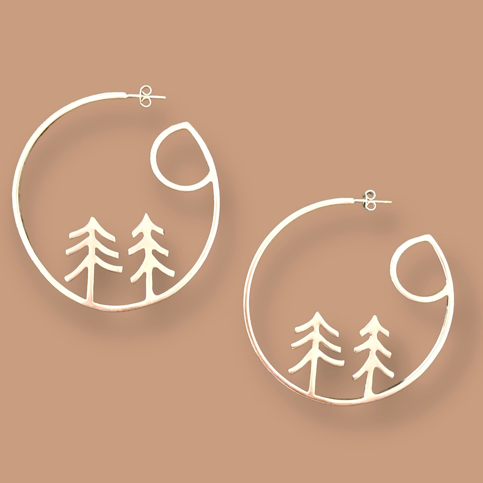 Winter Hoop Earrings