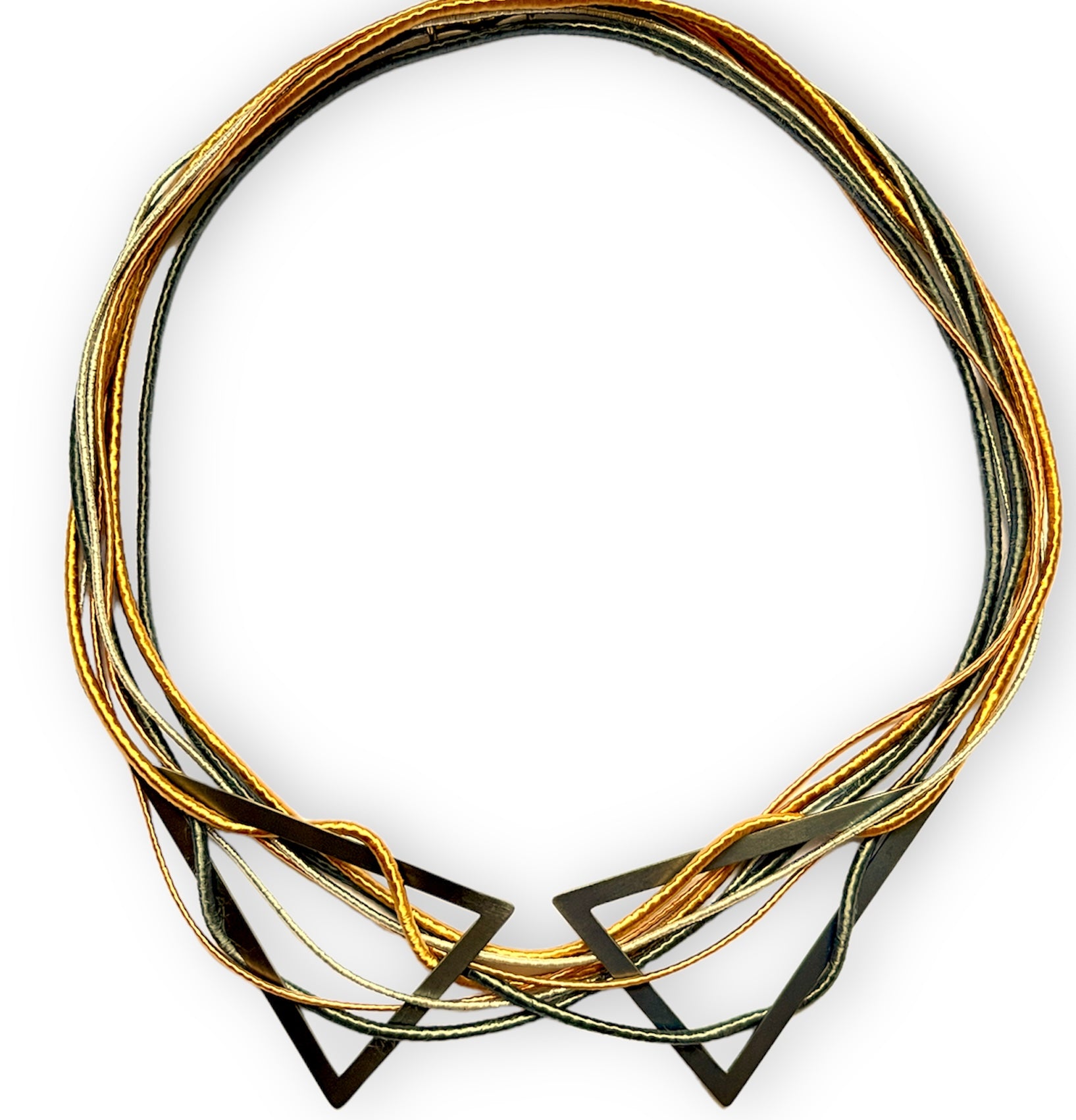 Triangle Double Bib Necklace