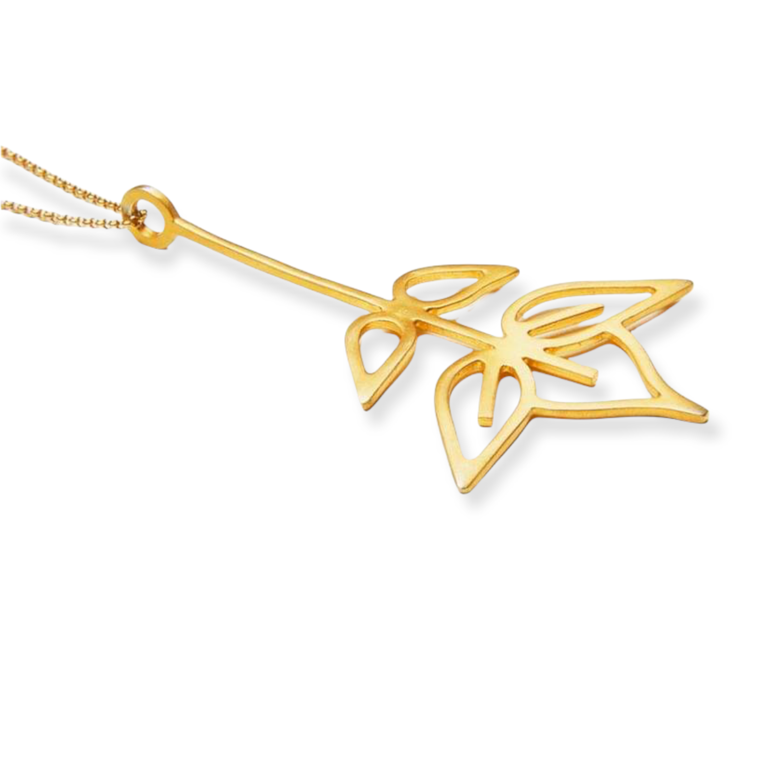 Ash Tree Leaf Chain Necklace