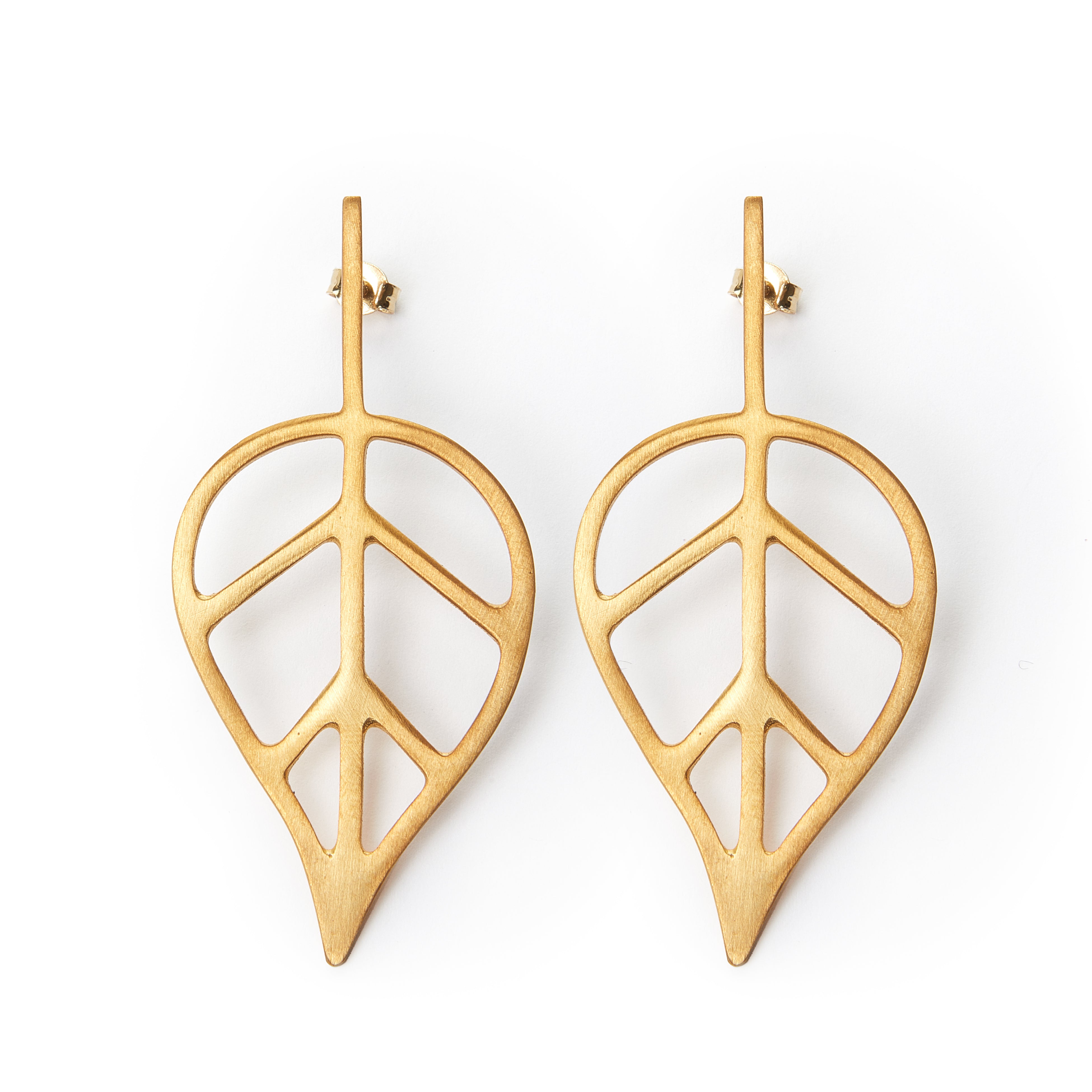 Beech Leaf earrings 1