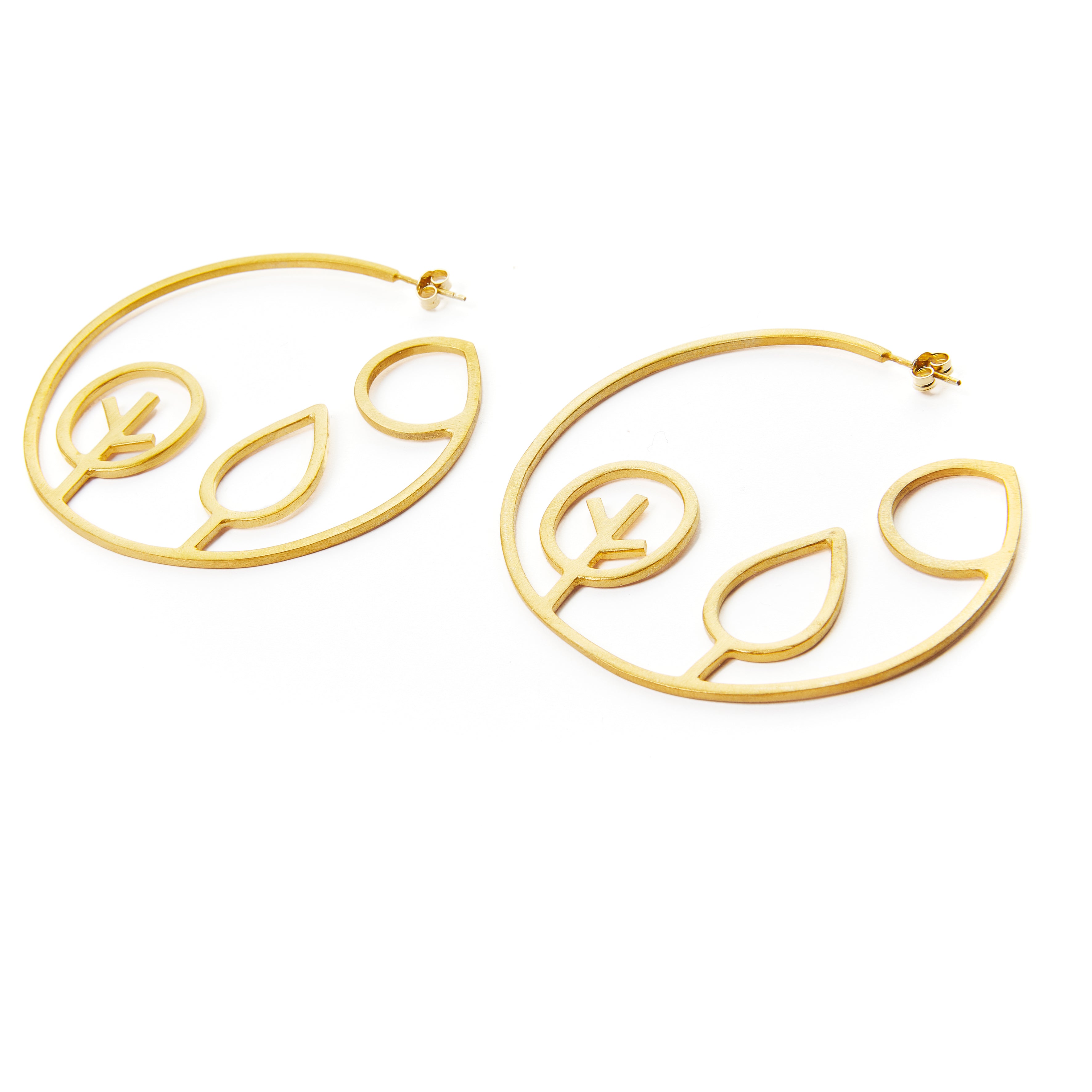 Autumn Hoop Earrings