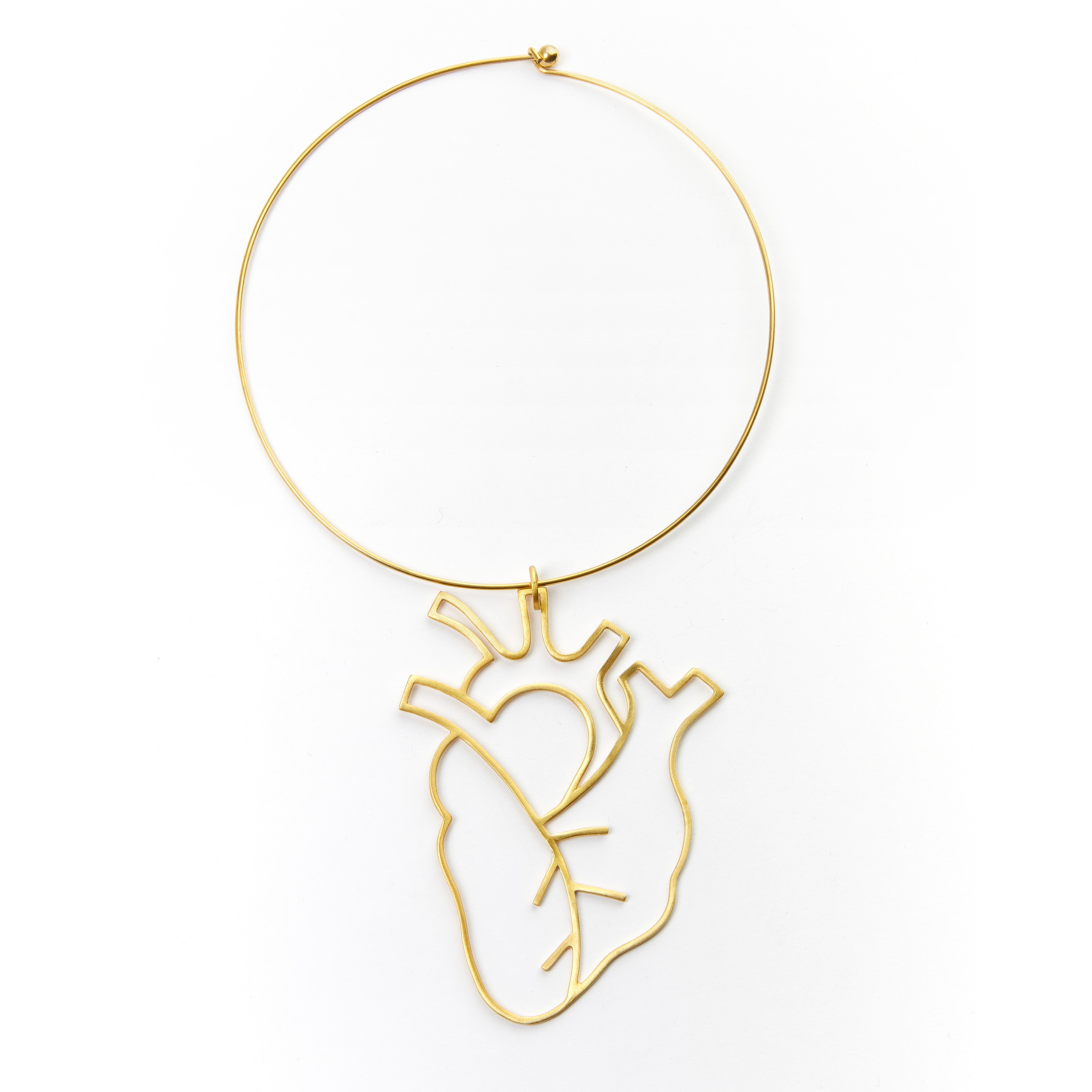 Human Heart Collar Necklace