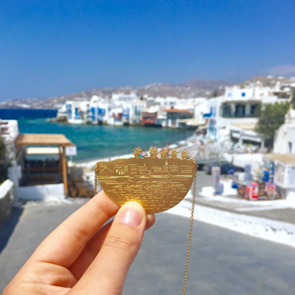 Mykonos chain necklace