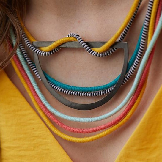 Fabric Bib Necklace